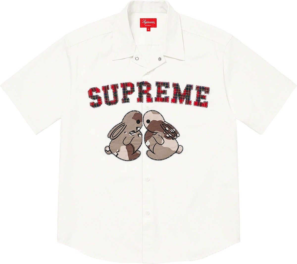 Supreme SPRiNG SUMMER 2023 BUNNiES SHORT SLEEVE WORK SHiRT CANVAS Size US S / EU 44-46 / 1 - 12 Thumbnail