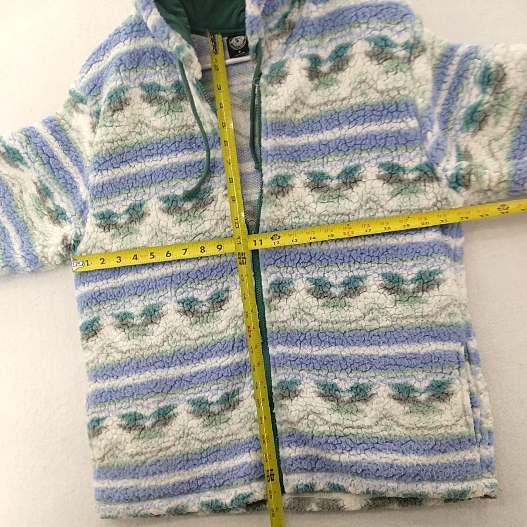 Pacsun PacSun Women Jacket S Full Zip Sherpa Aztec Multicolor Floral Colorful Fall Winter Size S / US 4 / IT 40 - 3 Thumbnail