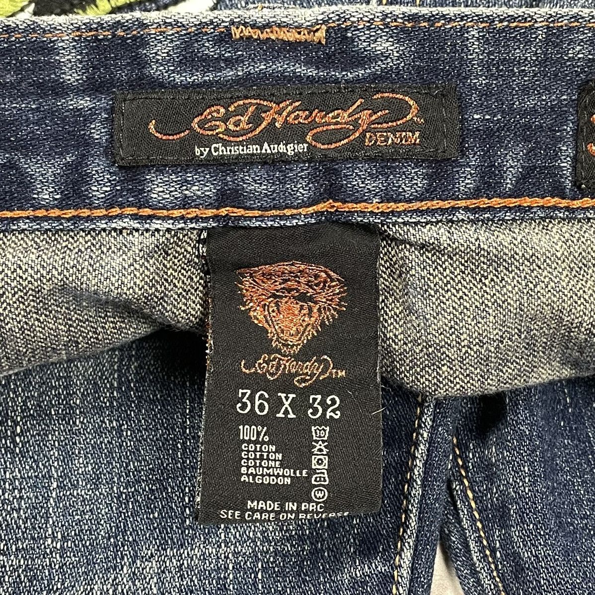 Christian Audigier × Ed Hardy × Vintage Ed Hardy Christian Audigier Vintage Printed Baggy Y2K Pants Size US 36 / EU 52 - 15 Thumbnail