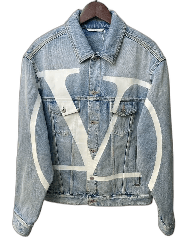 Valentino Valentino Blue Denim Jacket-yf Size US L / EU 52-54 / 3 - 1 Thumbnail
