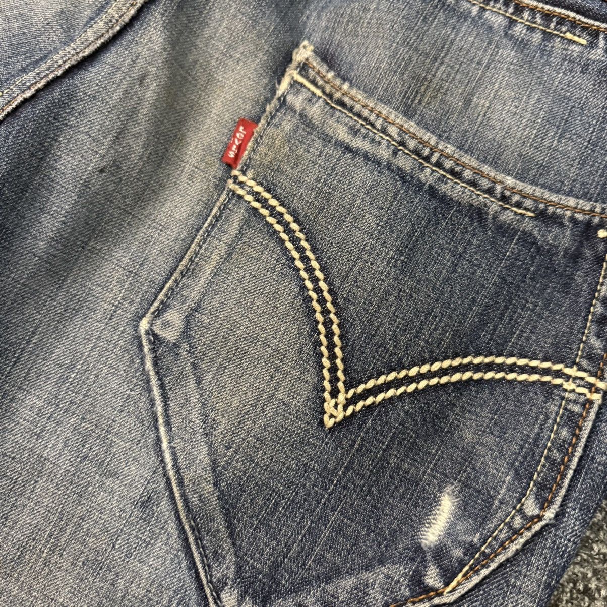14th Addiction 🔥Archive Distressed Levis Cooper Jeans Size US 30 / EU 46 - 9 Thumbnail