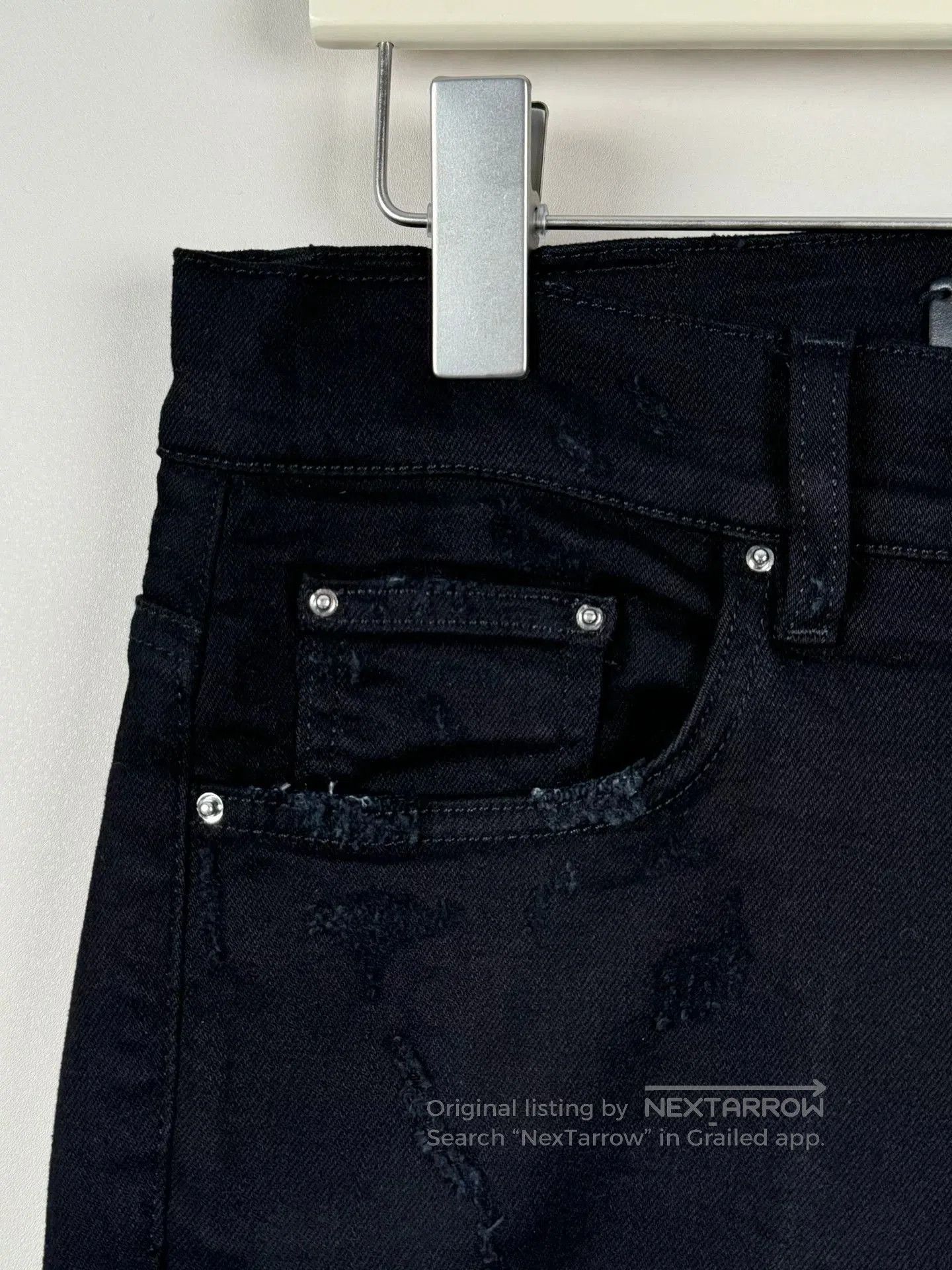 Amiri Amiri Zebra Sequin Distressed Jeans. Size US 31 - 5 Thumbnail