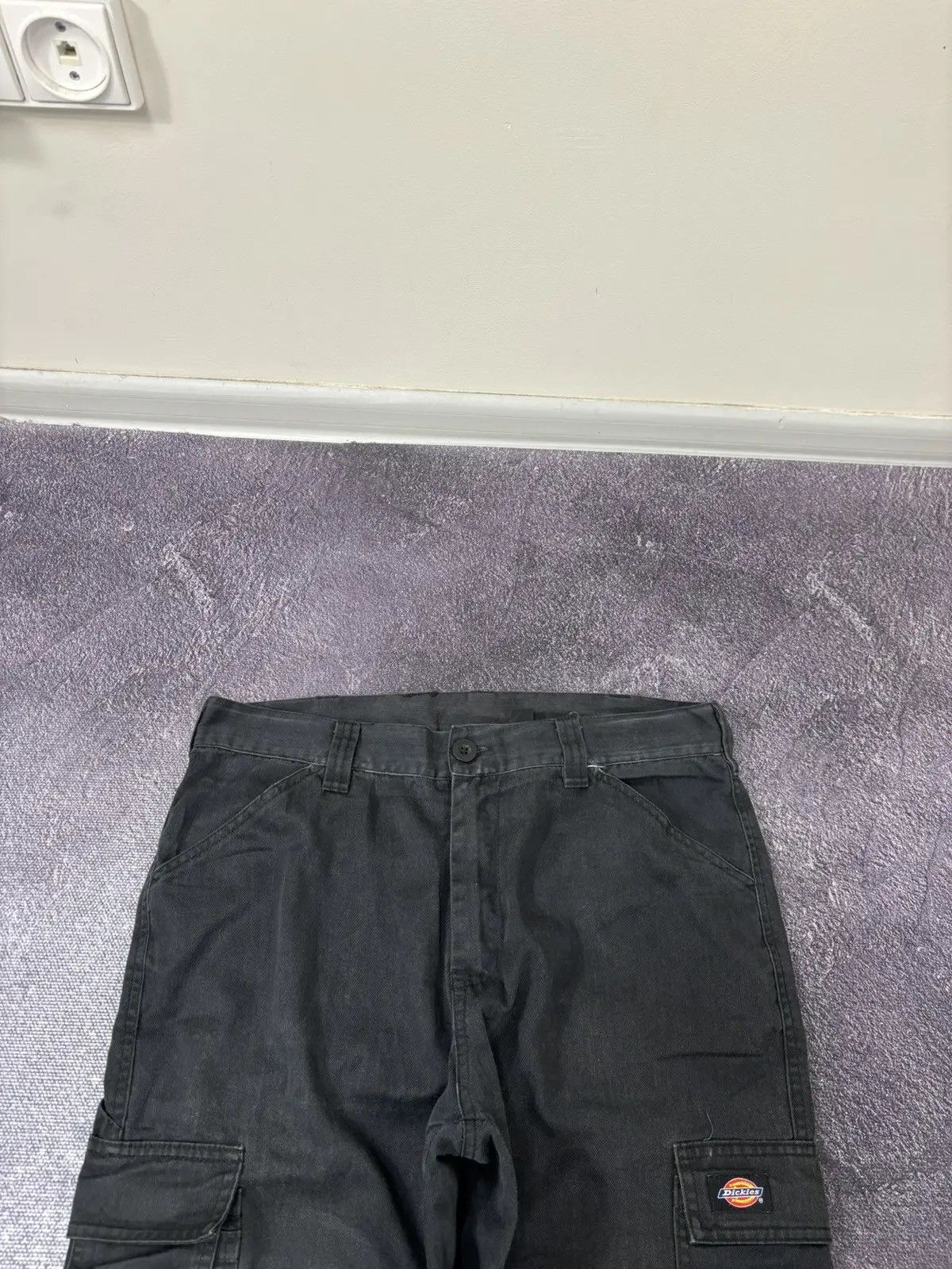 Dickies × Vintage Vintage Dickies Black Workwear Hype Baggy Cargo Pants Size US 34 / EU 50 - 6 Thumbnail