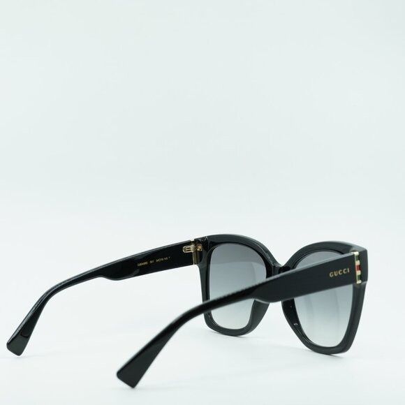 Gucci Gucci GG0459S 001 Sunglasses Black Cat Eye Frame, Grey Size ONE SIZE - 10 Thumbnail