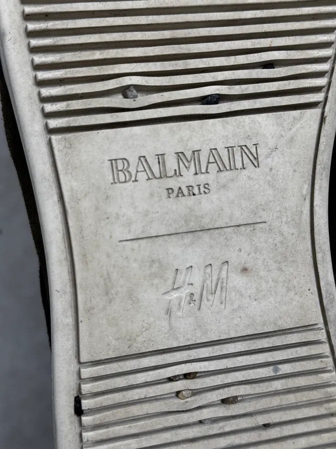 Balmain AW2015 Balmain H&M Khaki Suede Leather High Sneakers Size US 8 / IT 38 - 8 Thumbnail