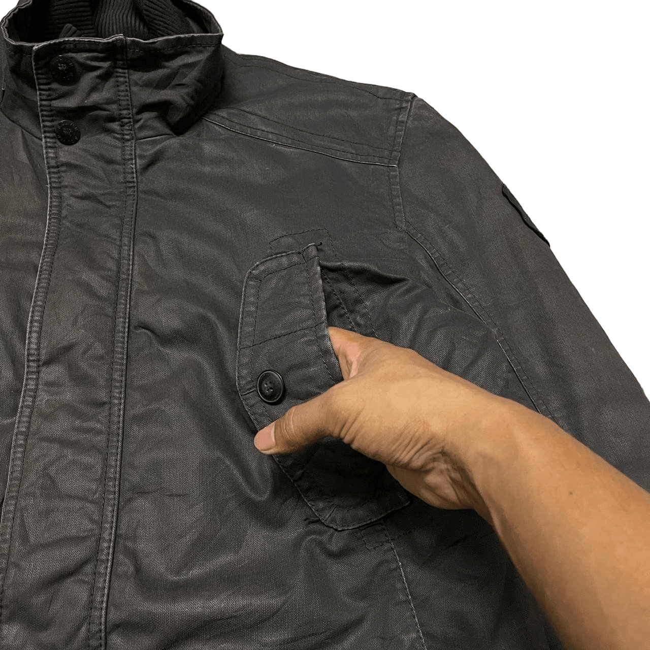 s.Oliver Vintage S. Oliver Waxed Jacket Size US L / EU 52-54 / 3 - 6 Thumbnail