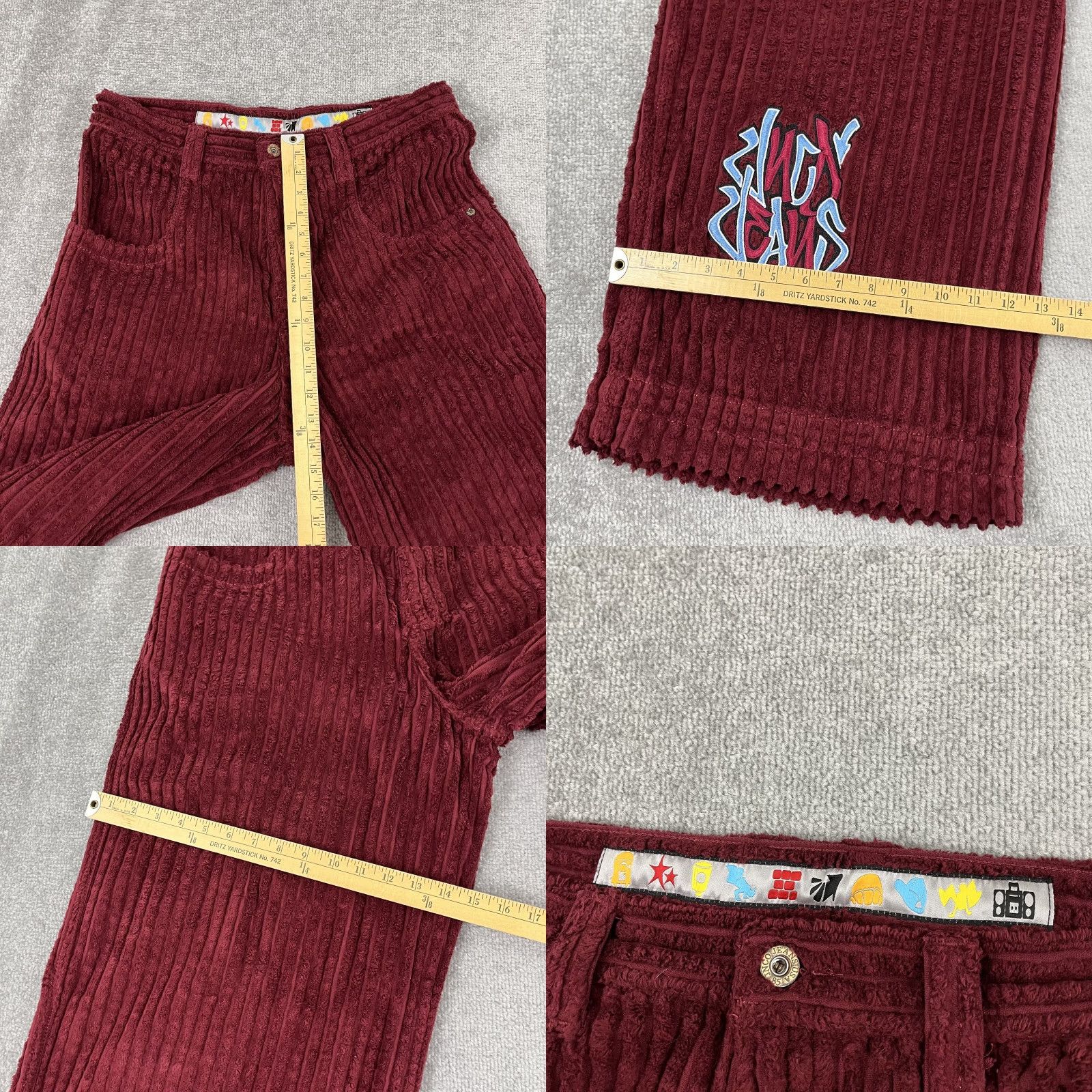 JNCO VINTAGE JNCO Pants Mens 34x32 Baggy Cotton Corduroy Y2K Skater Men Size US 34 / EU 50 - 8 Thumbnail