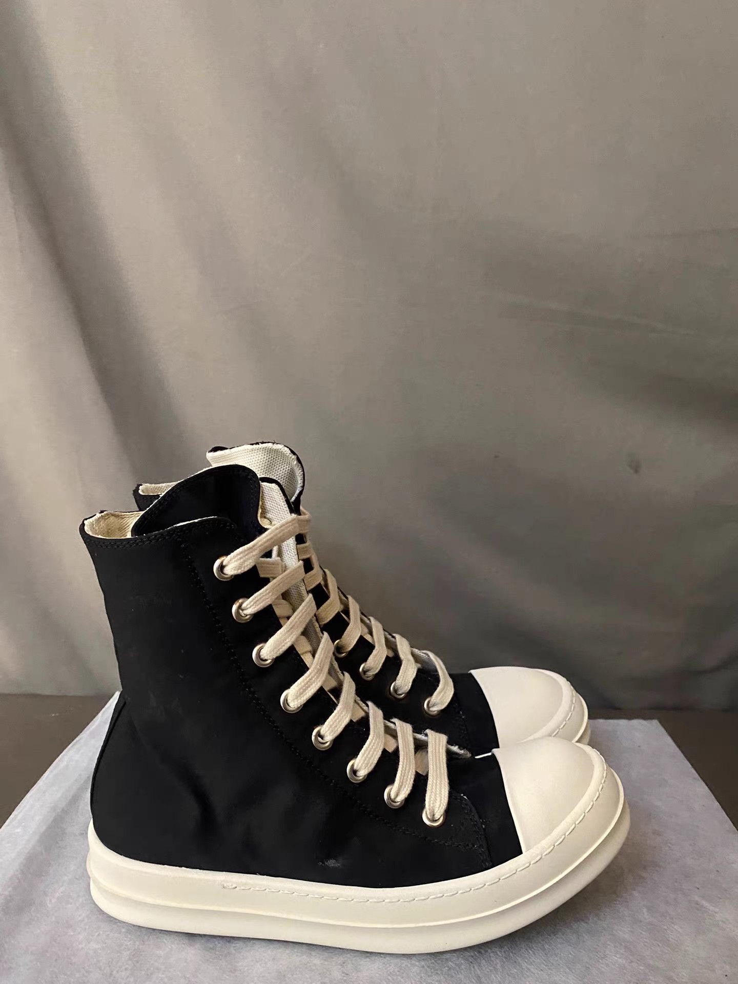 Rick Owens Rick Owens DRKSHDW Satin Turbo Sneakers Size US 6 / IT 36 - 2 Thumbnail