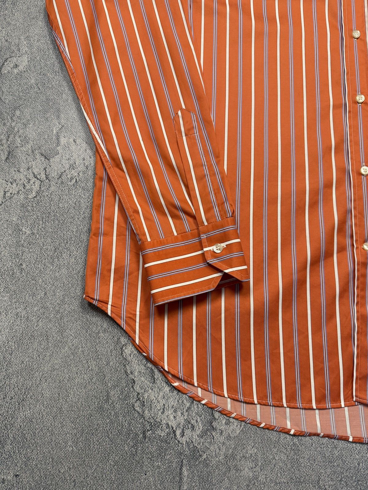 Etro Vintage Luxury Striped Etro shirt Size US XXL / EU 58 / 5 - 3 Thumbnail
