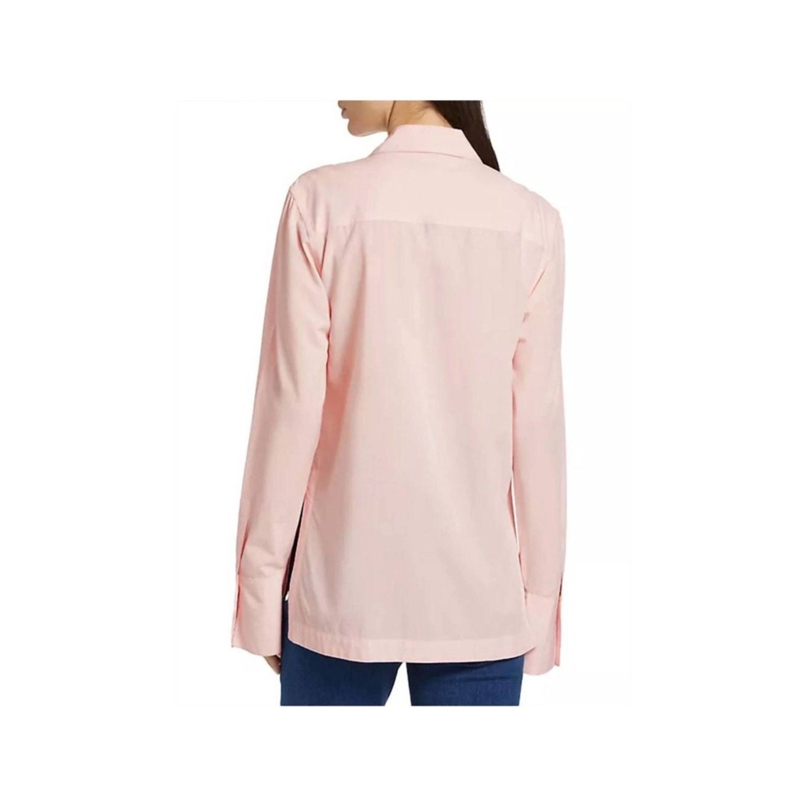 Derek Lam 10 Crosby Derek Lam 10 Crosby Valera Pleated Cotton-Blend Shirt Size M / US 6-8 / IT 42-44 - 5 Thumbnail