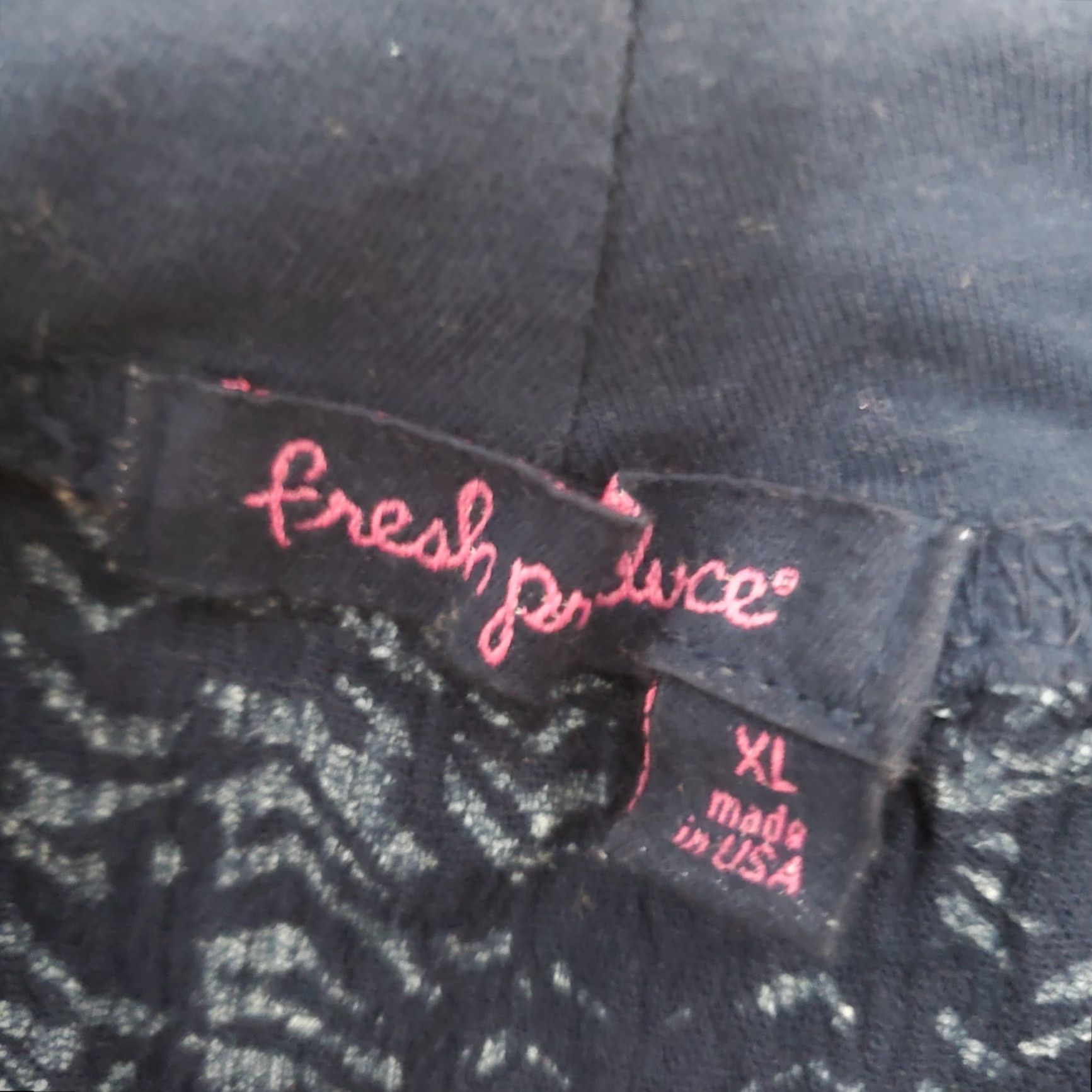 Vintage Fresh Produce Skirt Women XL Blue Print Pull On Lined 100% Cotton Made USA Size 40" / US 18 - 3 Thumbnail