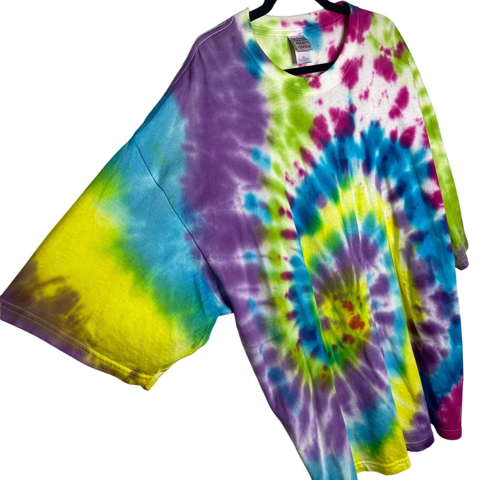 Gildan Gildan Heavy Cotton Tie Dye Shirt Size US XXL / EU 58 / 5 - 4 Thumbnail