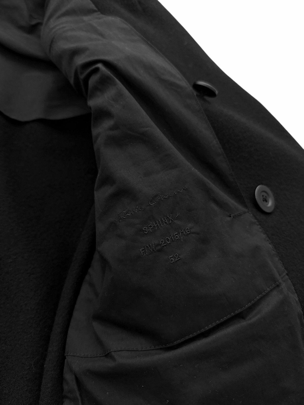 Rick Owens 2015 Sphinx Multi Patch Down Cape Coat Size US L / EU 52-54 / 3 - 12 Thumbnail