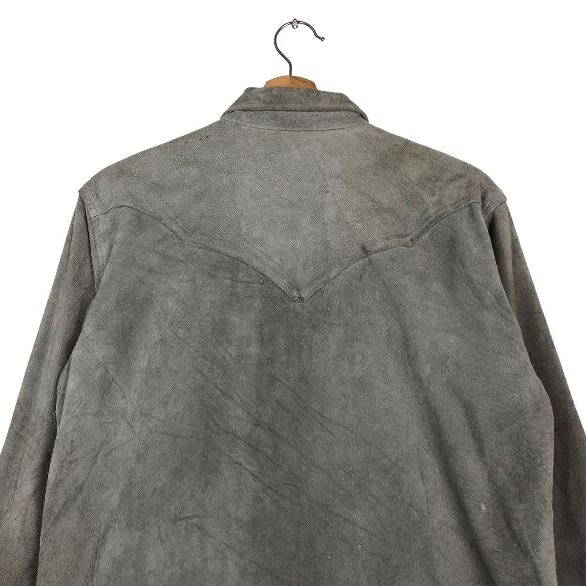 Vintage 🔥VINTAGE SHIRT LEATHER JACKET OCTOPUS ARMY MILITARY Size US L / EU 52-54 / 3 - 9 Thumbnail