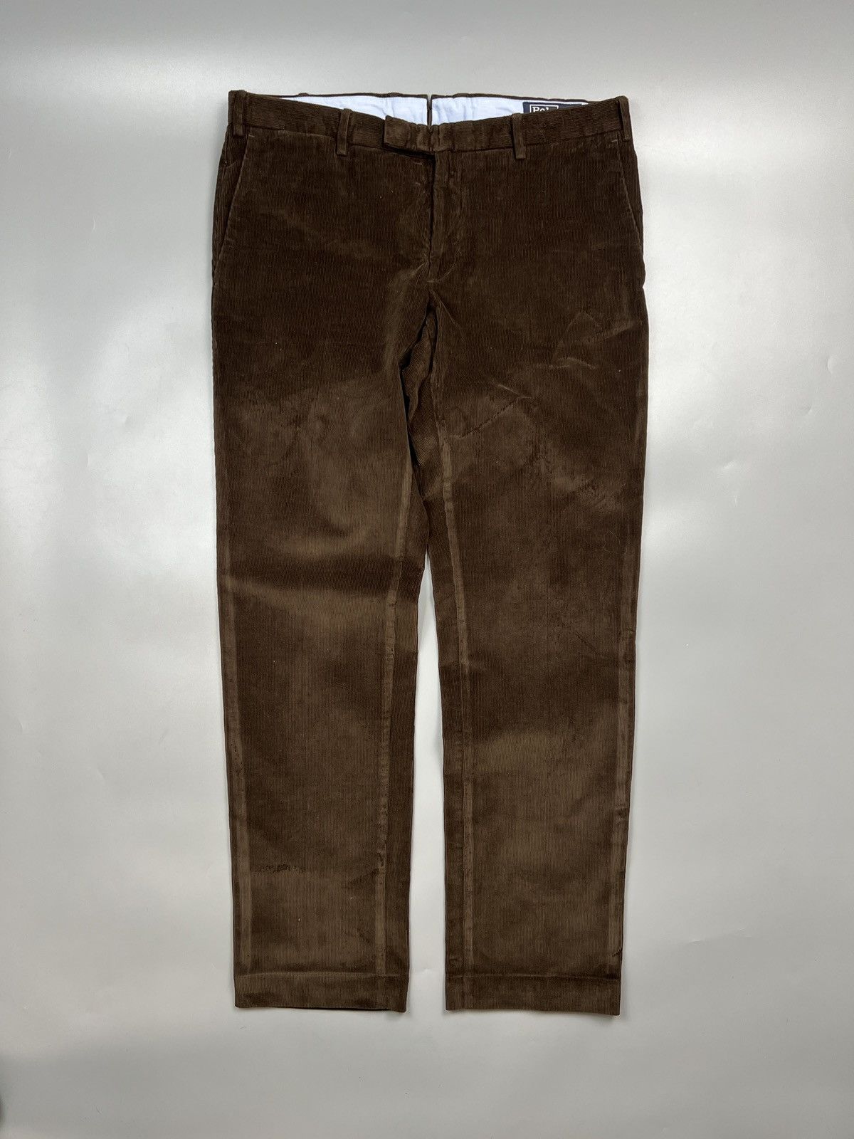 Polo Ralph Lauren NWOT Polo Ralph Lauren Brown Corduroy Trousers Pants (Y0603) Size US 36 / EU 52 - 1 Thumbnail
