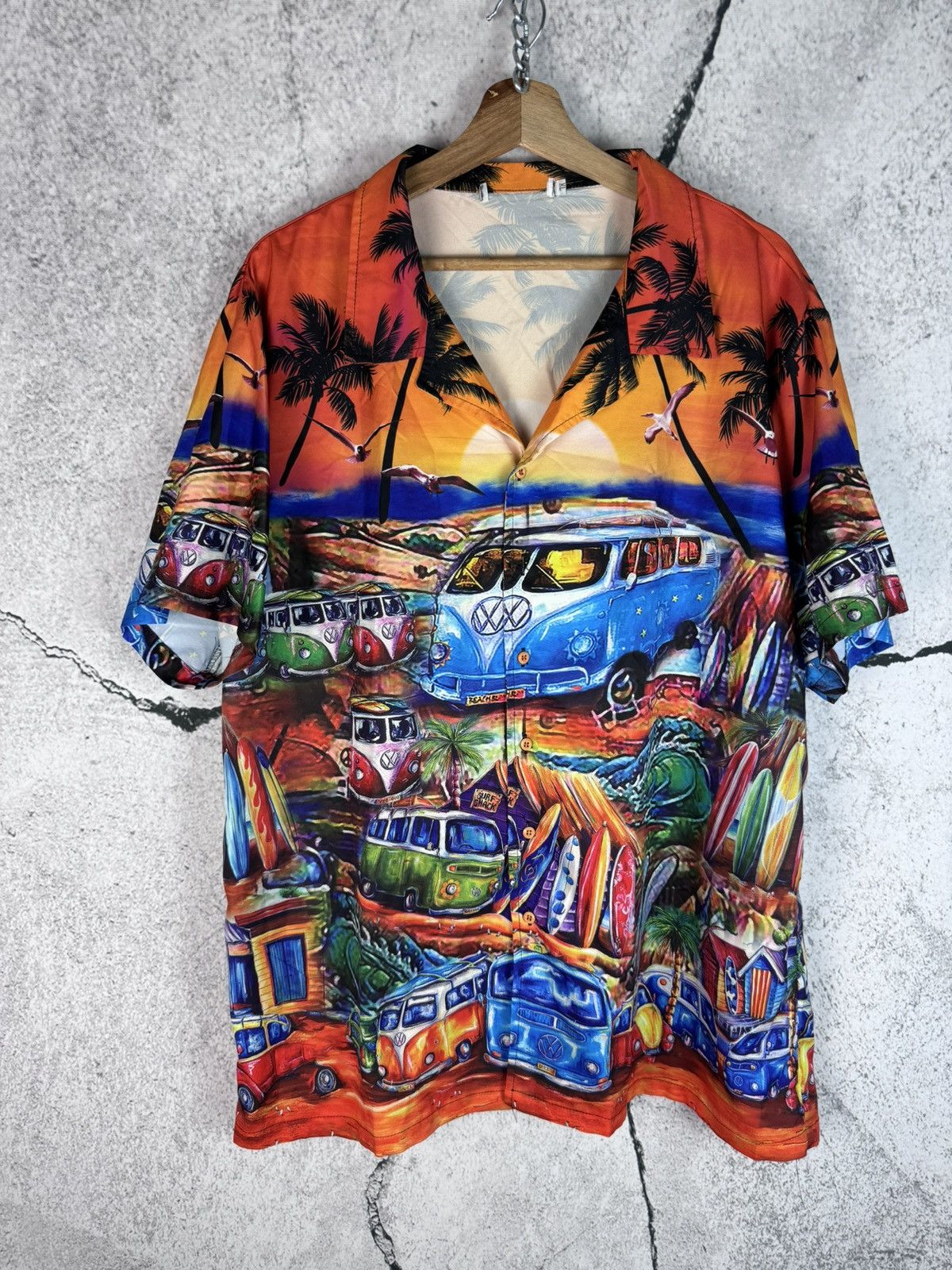 Reyn Spooner Vintage Royal Hawaiian vacation Palms Button Down Shirt Size US XL / EU 56 / 4 - 1 Thumbnail