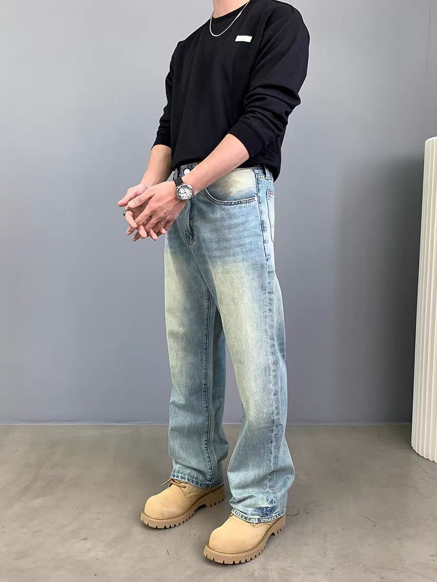 Japanese Brand × Jean Vintage Aged Loose Casual Washed Jeans Size US 34 / EU 50 - 3 Thumbnail