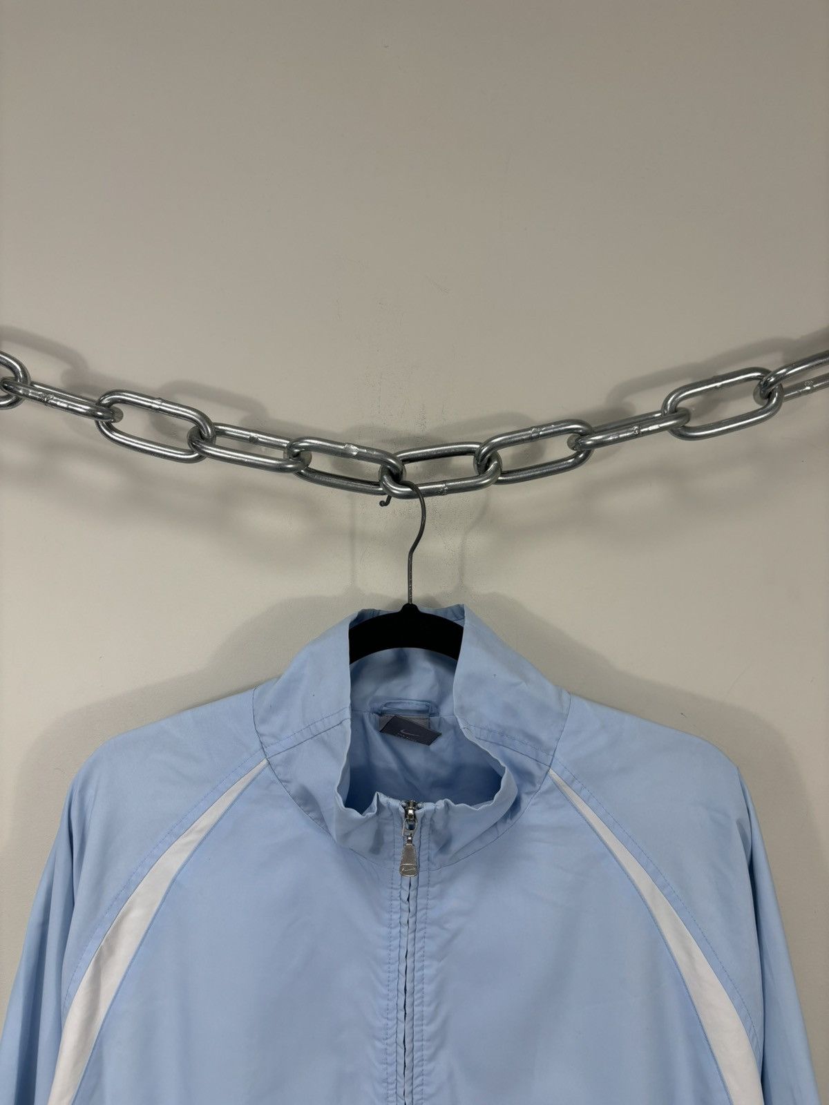 Nike Vintage Nike Y2K Baby Blue Retro Swoosh Hype Track Jacket Size US XXL / EU 58 / 5 - 6 Thumbnail
