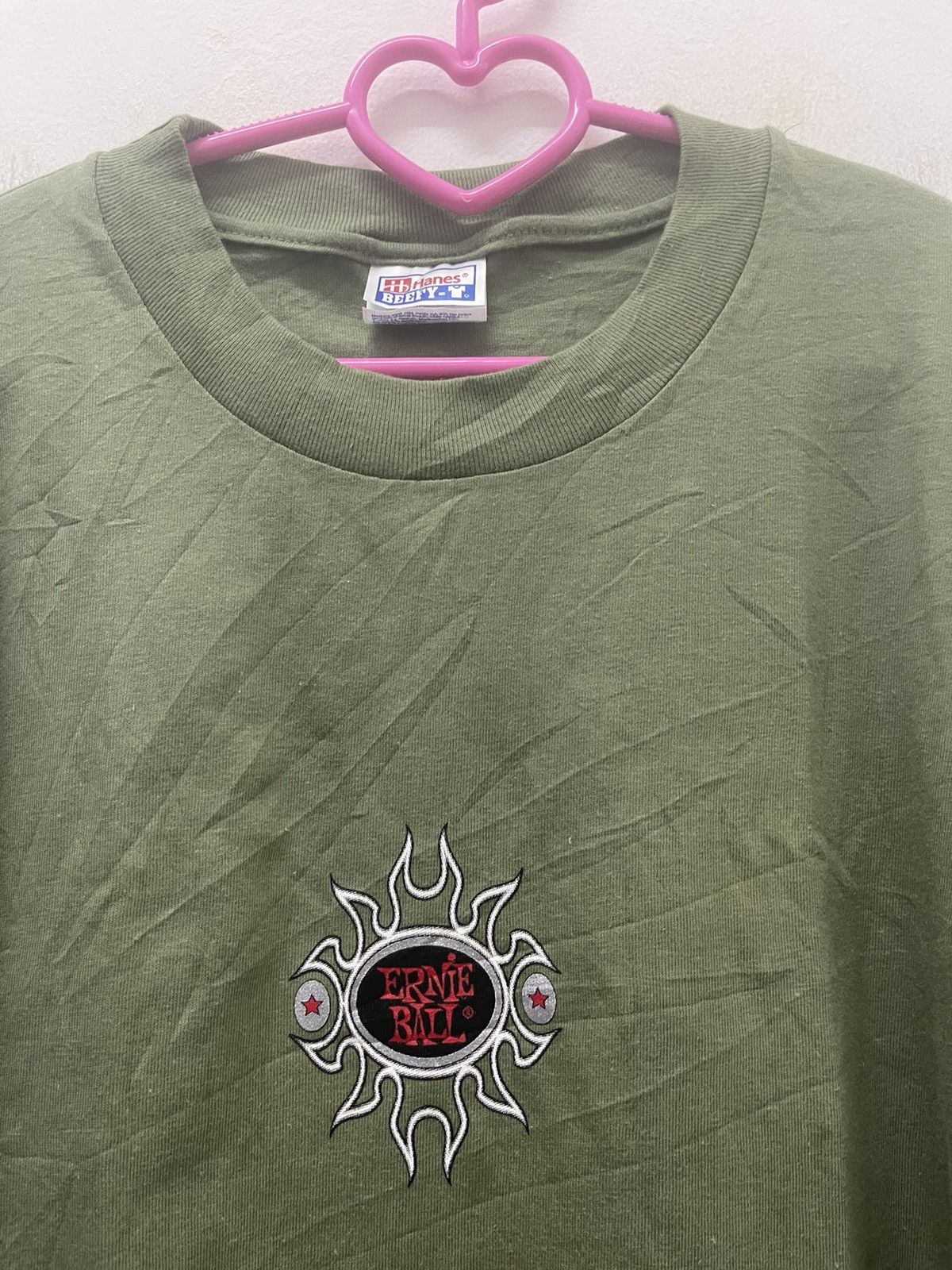 Band Tees Rare Vintage ERNIE BALL Flame Spell Out Big Logo Promo Tee Size US XL / EU 56 / 4 - 4 Thumbnail