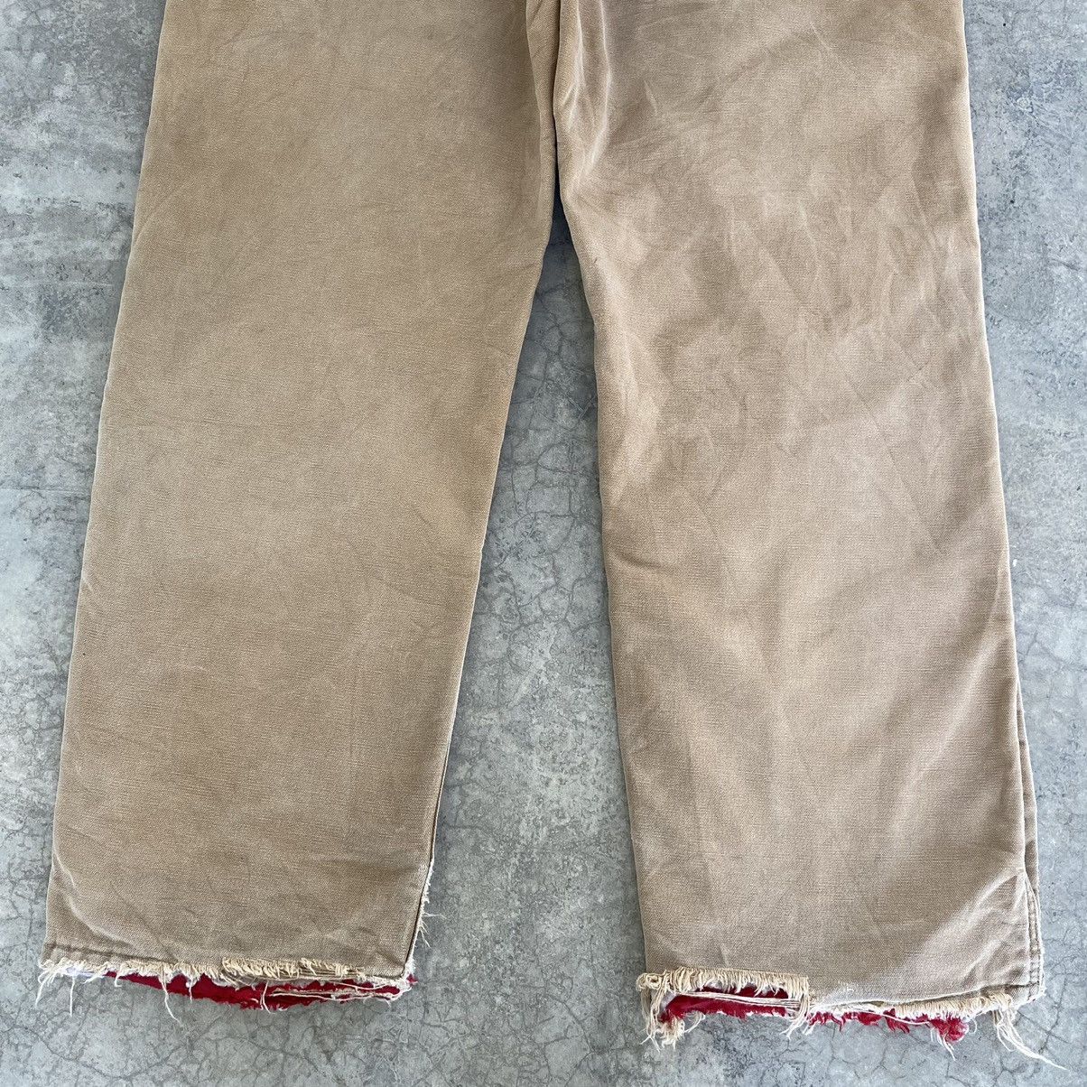 Carhartt VTG Carhartt Insolation Lined Faded Tan Workwear Pants Size US 33 - 20 Thumbnail