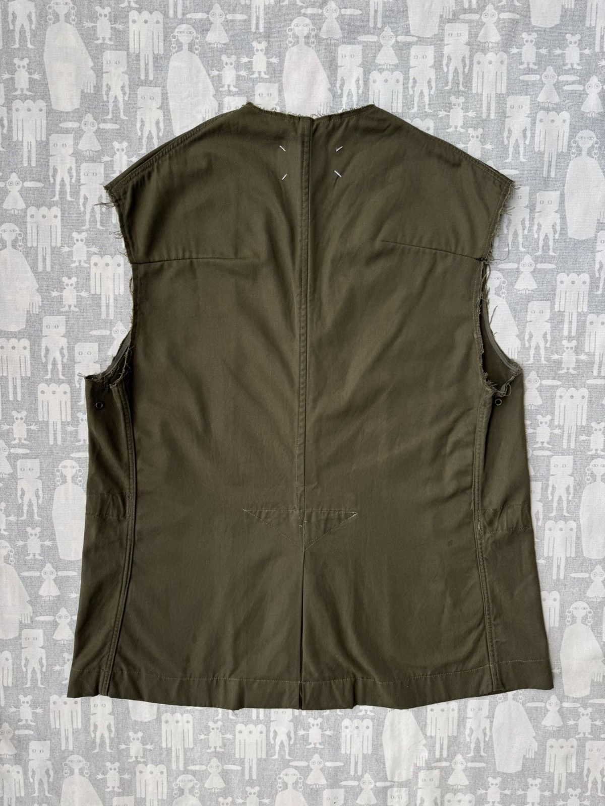 Maison Margiela Maison Martin Margiela SS00 Artisanal Reworked Army Vest Size US S / EU 44-46 / 1 - 6 Thumbnail