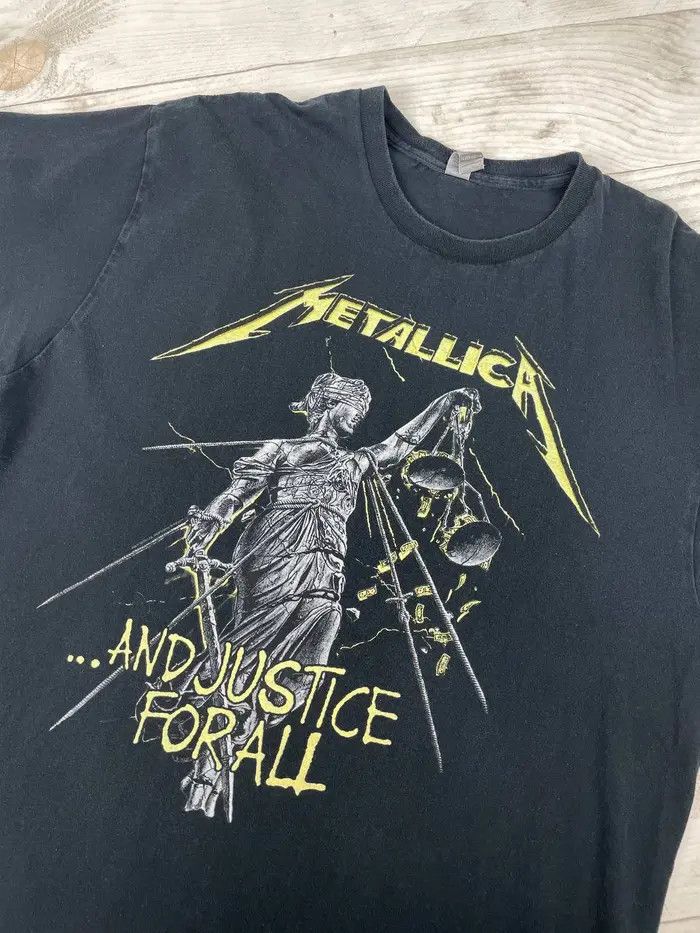 Metallica Vintage Metallica And Justice For All T-Shirt Rock Band Size US XL / EU 56 / 4 - 3 Thumbnail