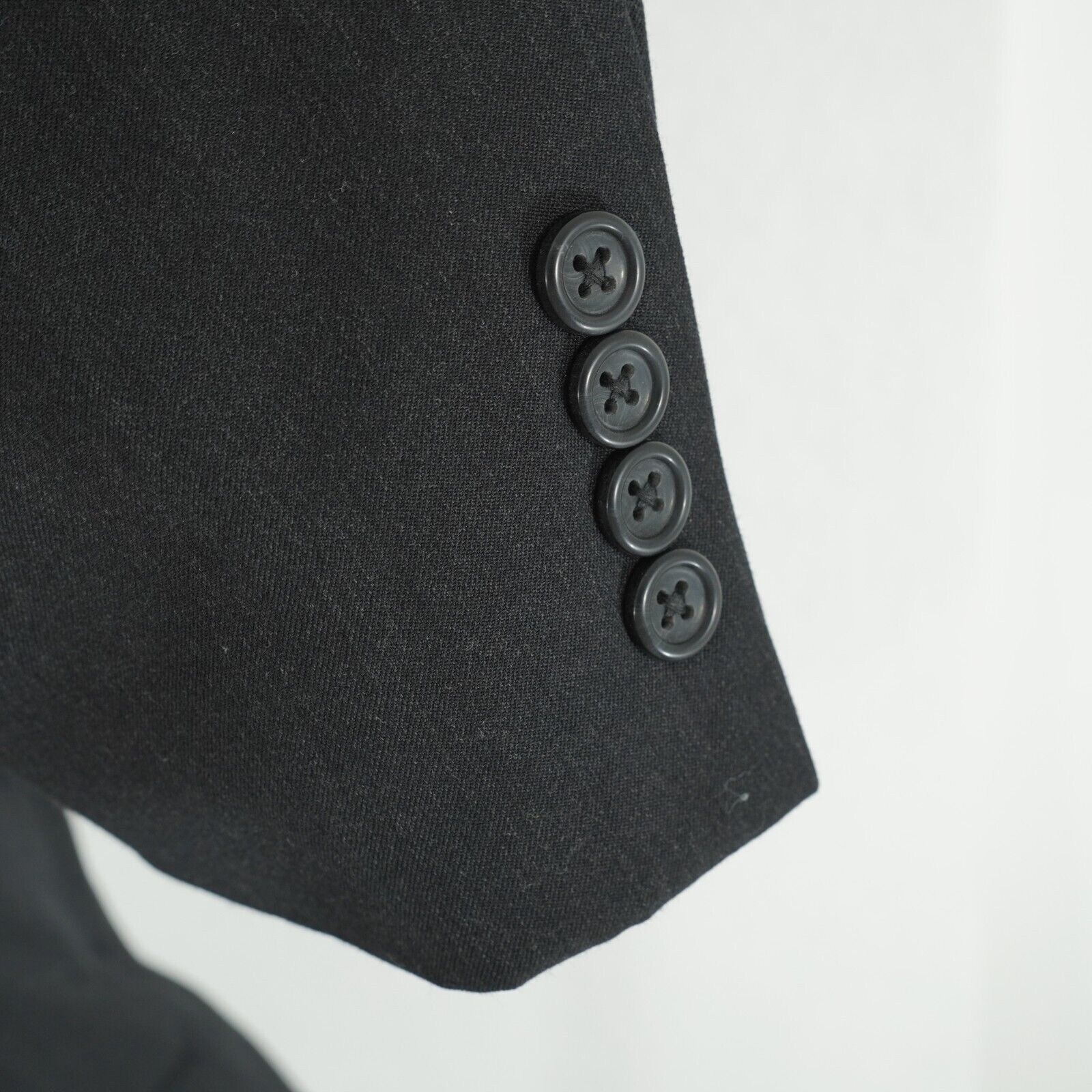Pronto Uomo Pronto Uomo Wool 2 Button Charcoal Gray 2 Piece Suit 38R 36/ Size 38R - 6 Thumbnail