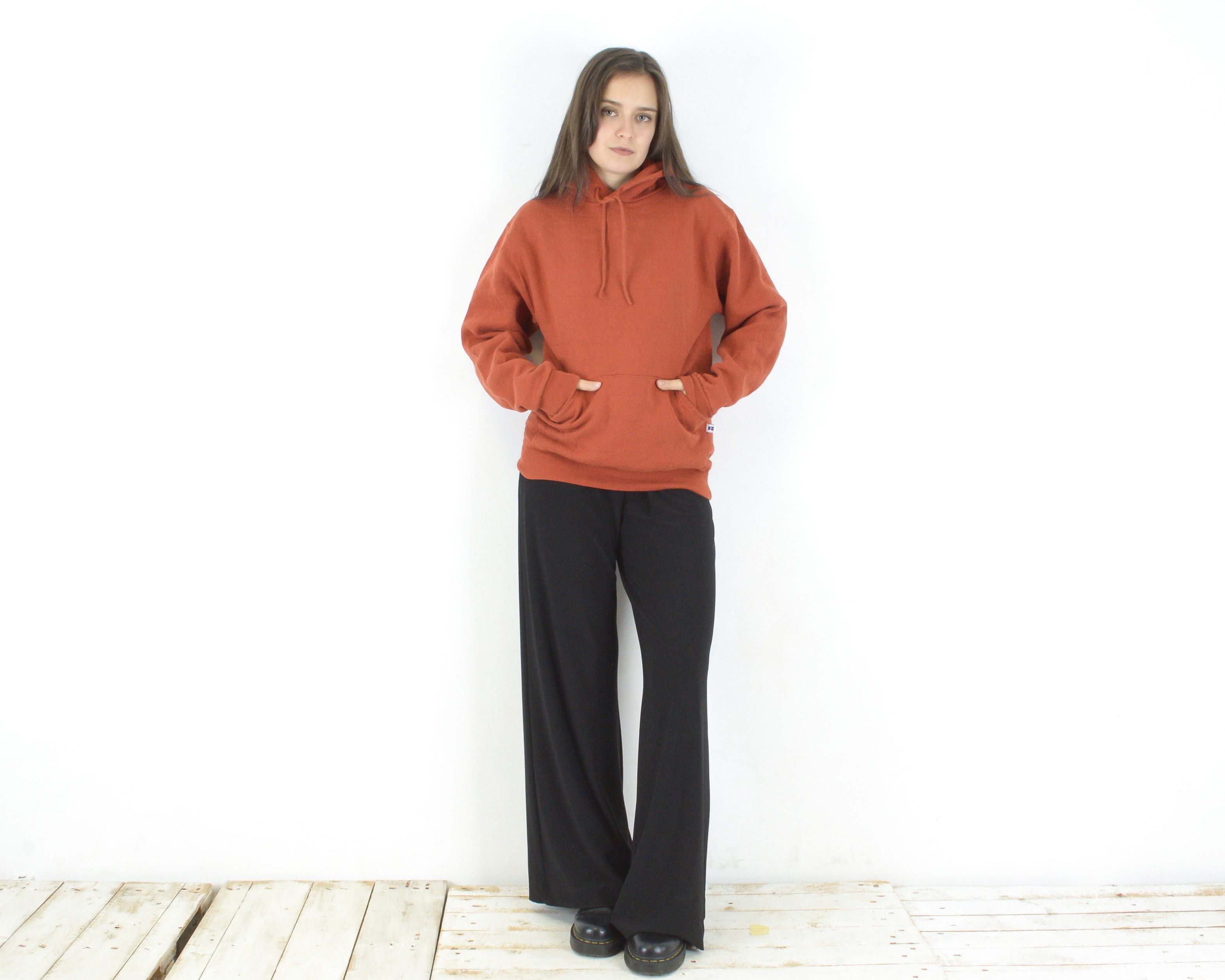 Russell Athletic × Vintage S Hoodie Sweater Sweatshirt Jacket Jumper Pullover Hooded Size S / US 4 / IT 40 - 1 Thumbnail