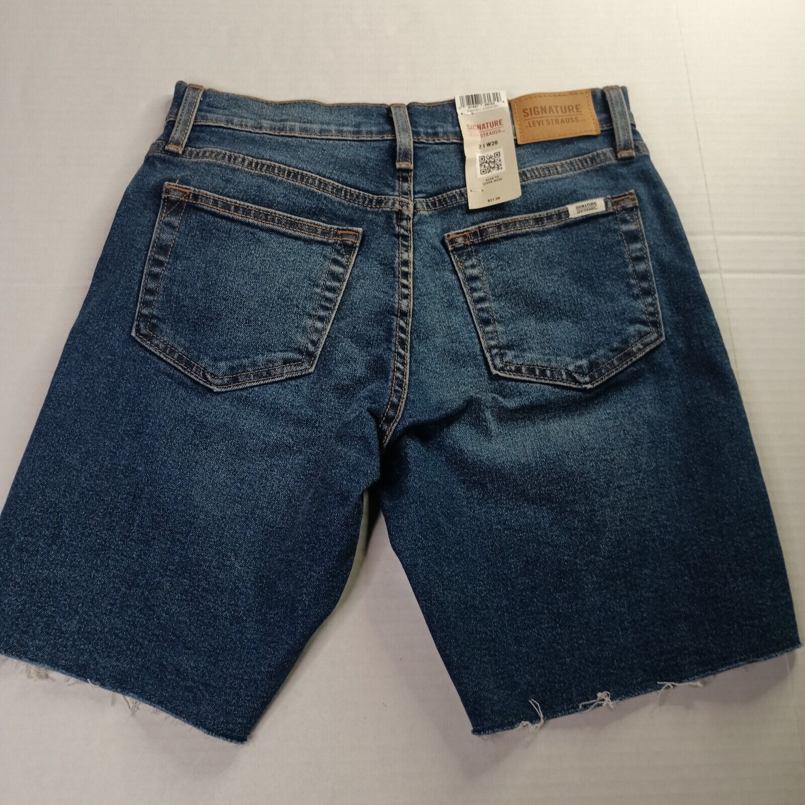 Levi's Signature Levi Strauss Women's Denim Shorts Size 2 W26 Blue Size 26" / US 2 / IT 38 - 5 Thumbnail