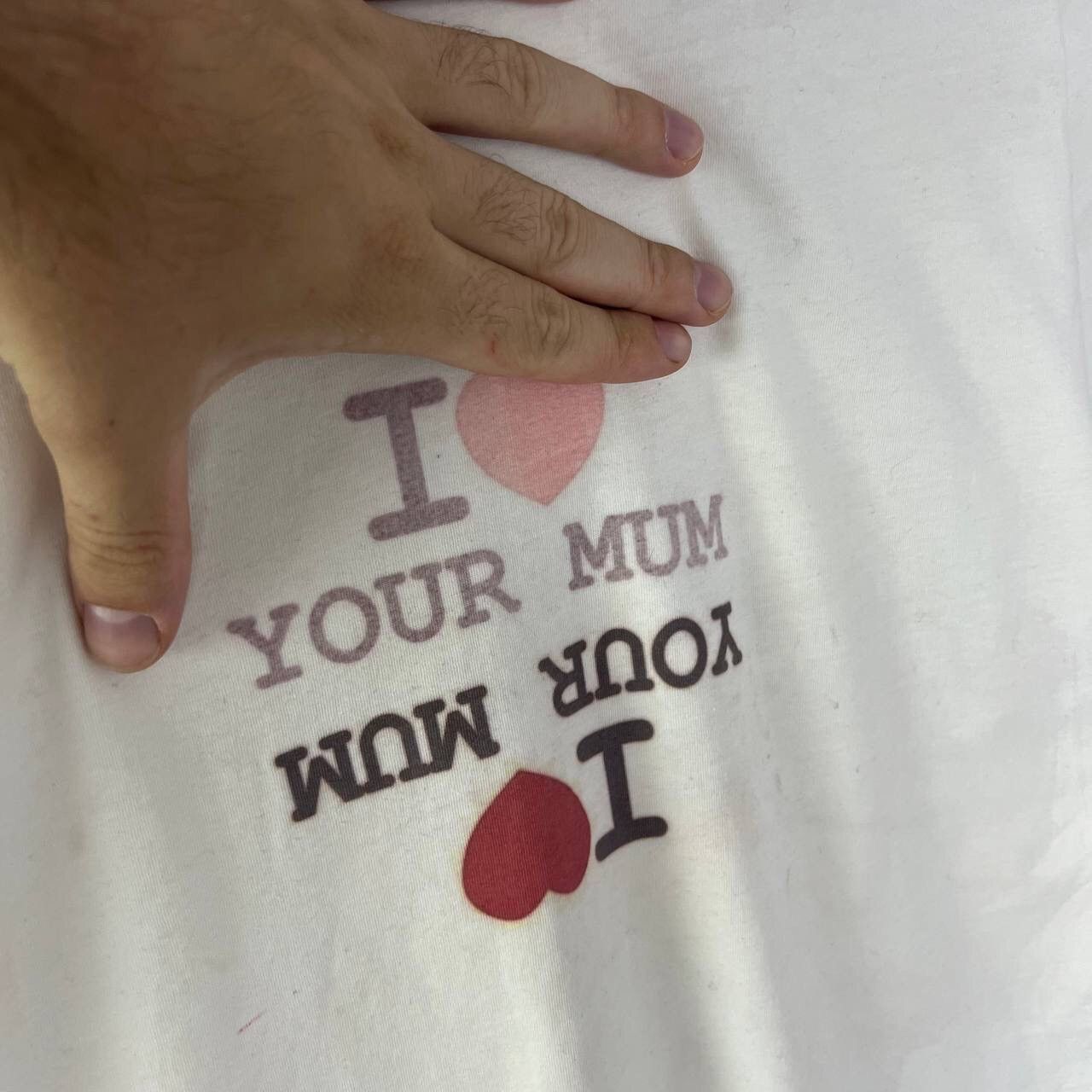 Vintage I Love Your Mum T-shirt Humor Tee Vintage Size US XL / EU 56 / 4 - 3 Thumbnail
