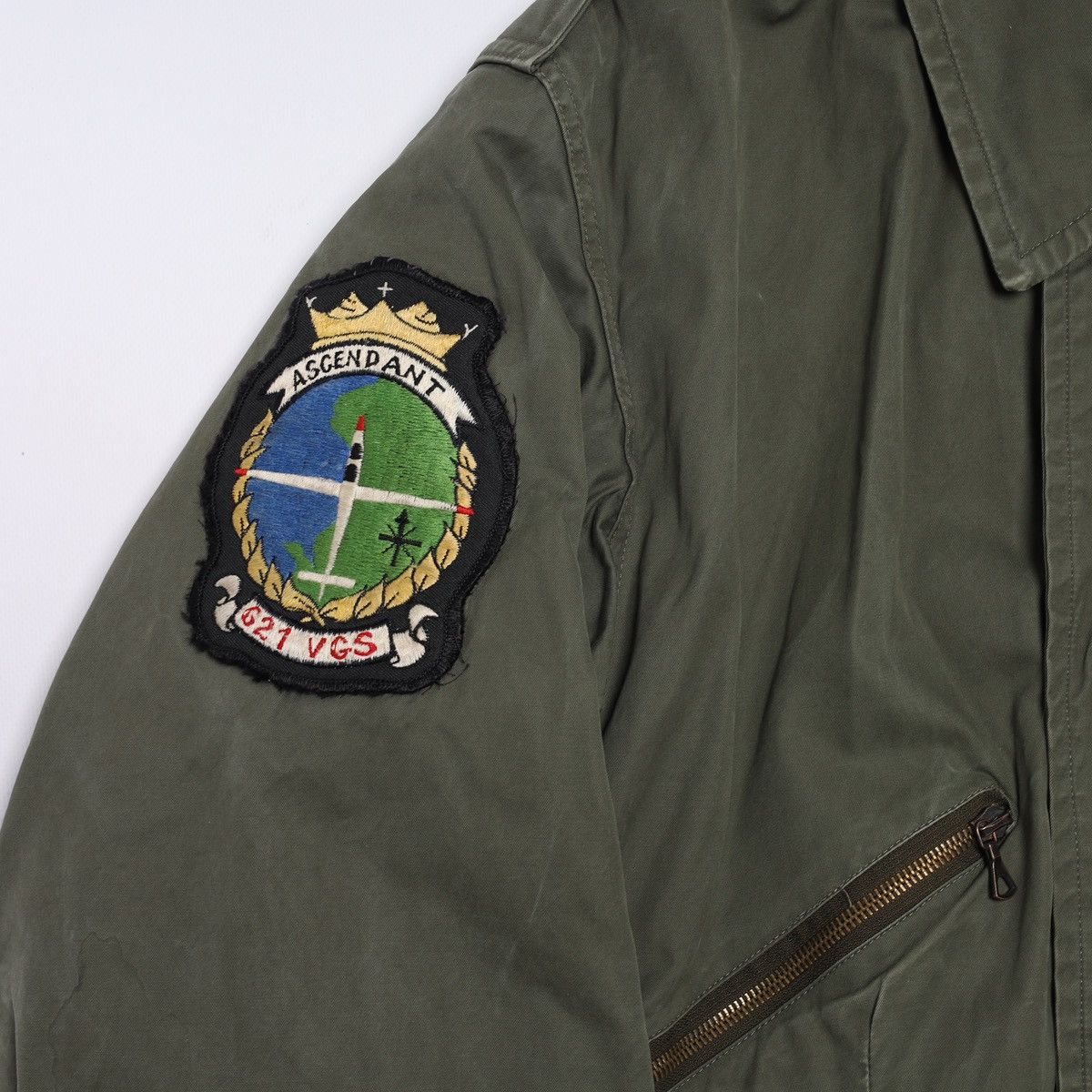 Vintage Vintage RAF MK3 Cold Weather Flying Jacket Bomber Olive Size US XL / EU 56 / 4 - 3 Thumbnail