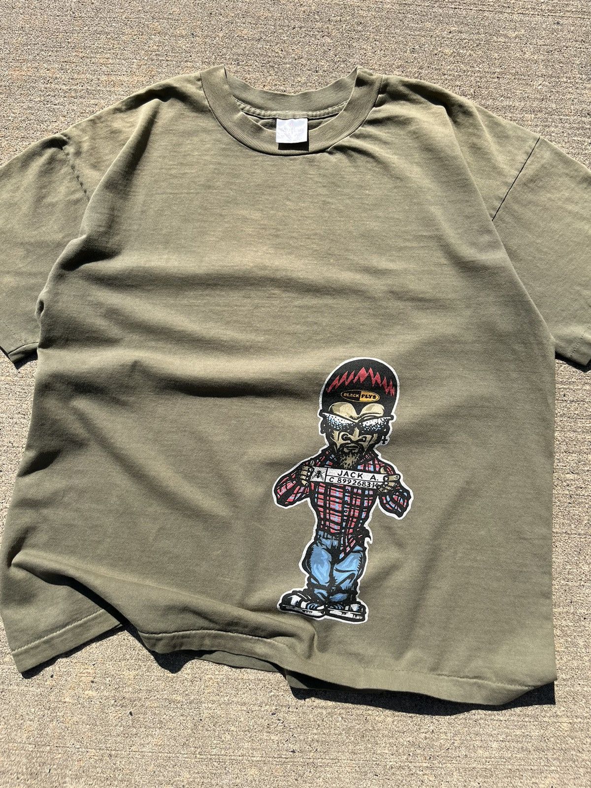Hook-Ups × Rap Tees × Vintage RARE VINTAGE 90’S BLACK FLYS “COUNTY JAIL” HIP-HOP T-SHIRT Size US XL / EU 56 / 4 - 5 Thumbnail