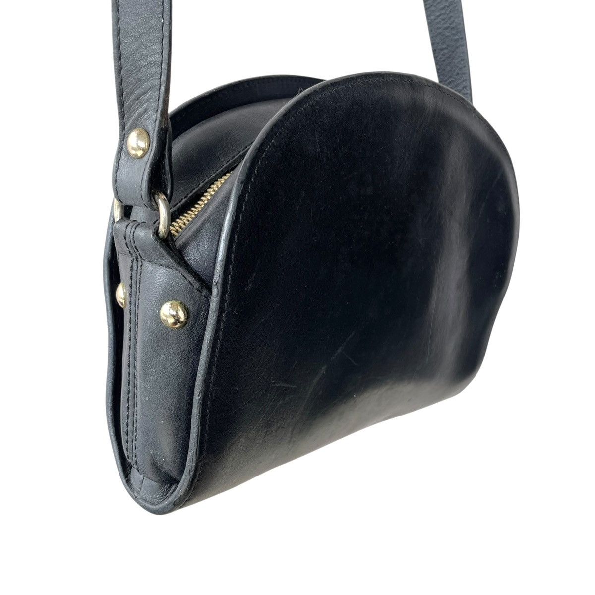 A.P.C. × Genuine Leather A.P.C Rue Madame Paris Demi-Lune Full Leather Crossbody Bag Size ONE SIZE - 5 Thumbnail