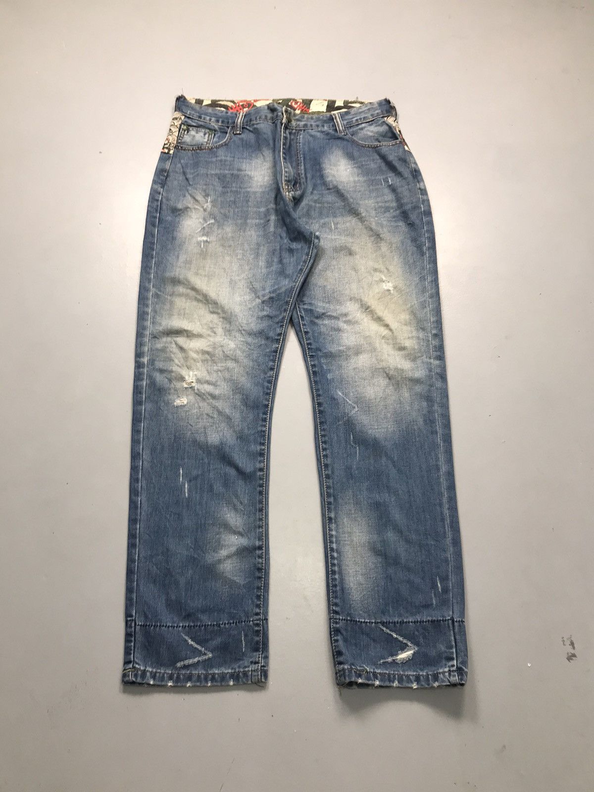 Japanese Brand Vintage Japanese brand embroidered denim Size US 36 / EU 52 - 2 Thumbnail