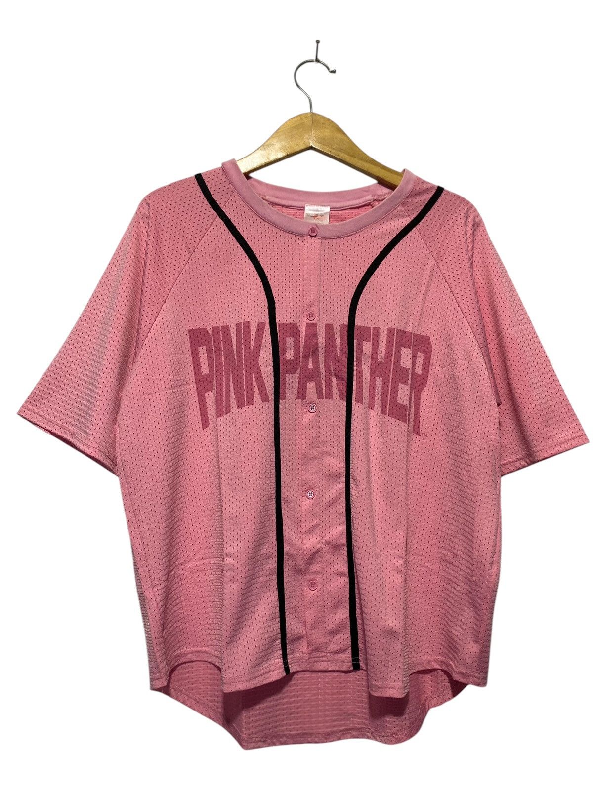 Cartoon Network × Vintage 2000s Pink Panther mesh baseball jersey Size US L / EU 52-54 / 3 - 1 Thumbnail
