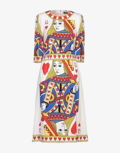 Dolce & Gabbana o1y0825 Midi Dress in Multicolor Size XS / US 0-2 / IT 36-38 - 1 Thumbnail