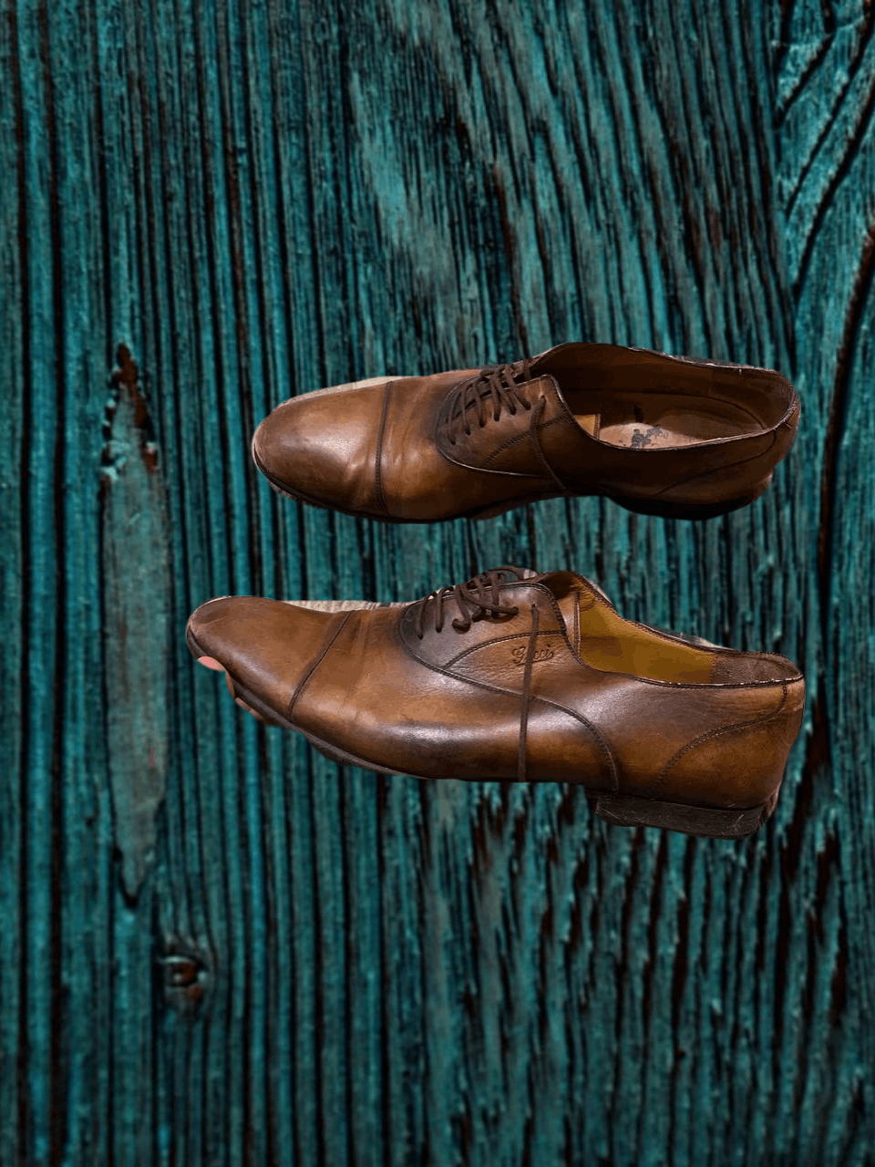 Gucci GUCCI men’s Brown lace up Oxford shoes Size US 8 / EU 41 - 1 Thumbnail