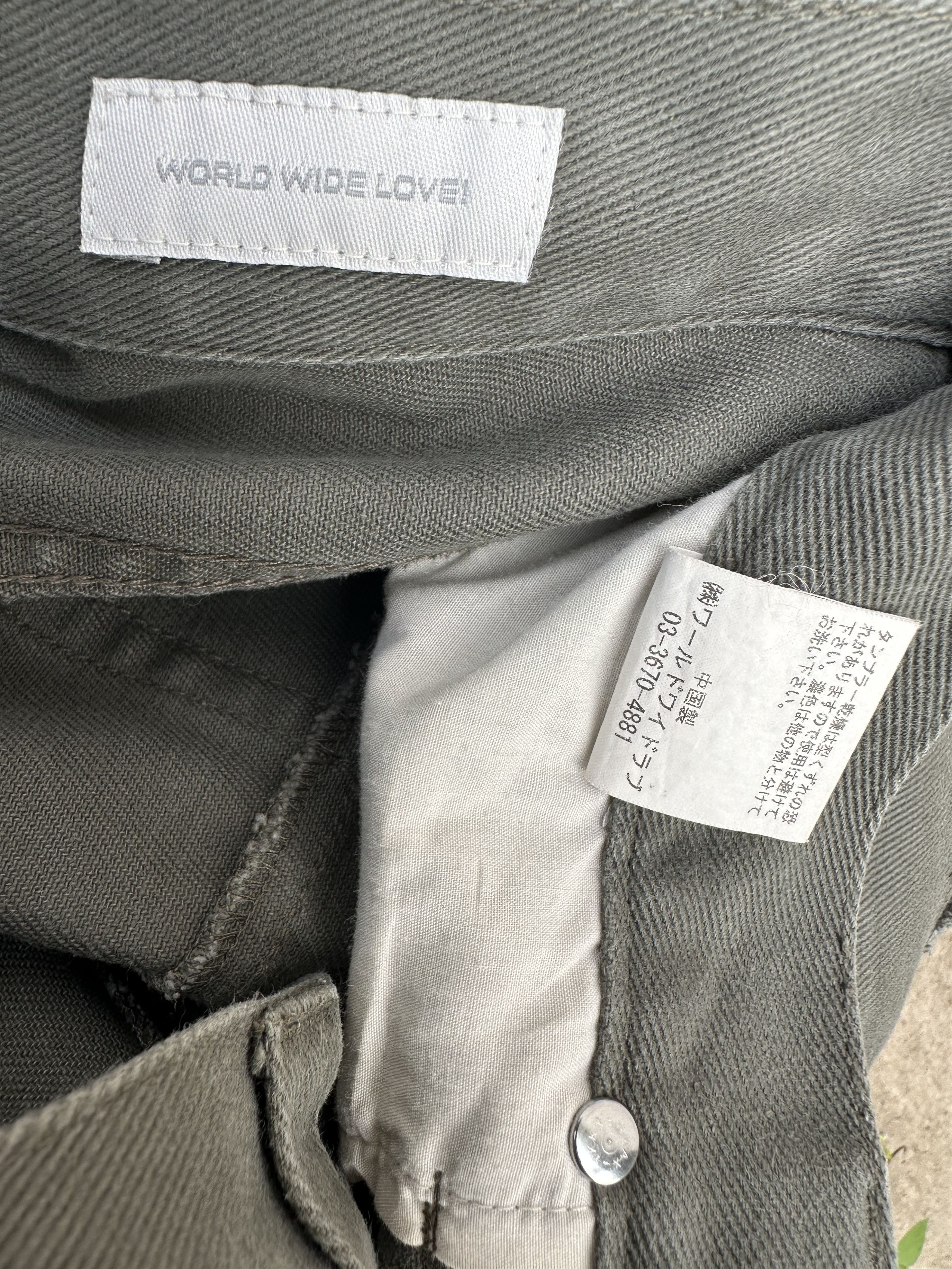 Hysteric Glamour Vintage World Wide Love Patchwork Hagi Denim Jeans Size US 29 - 21 Thumbnail