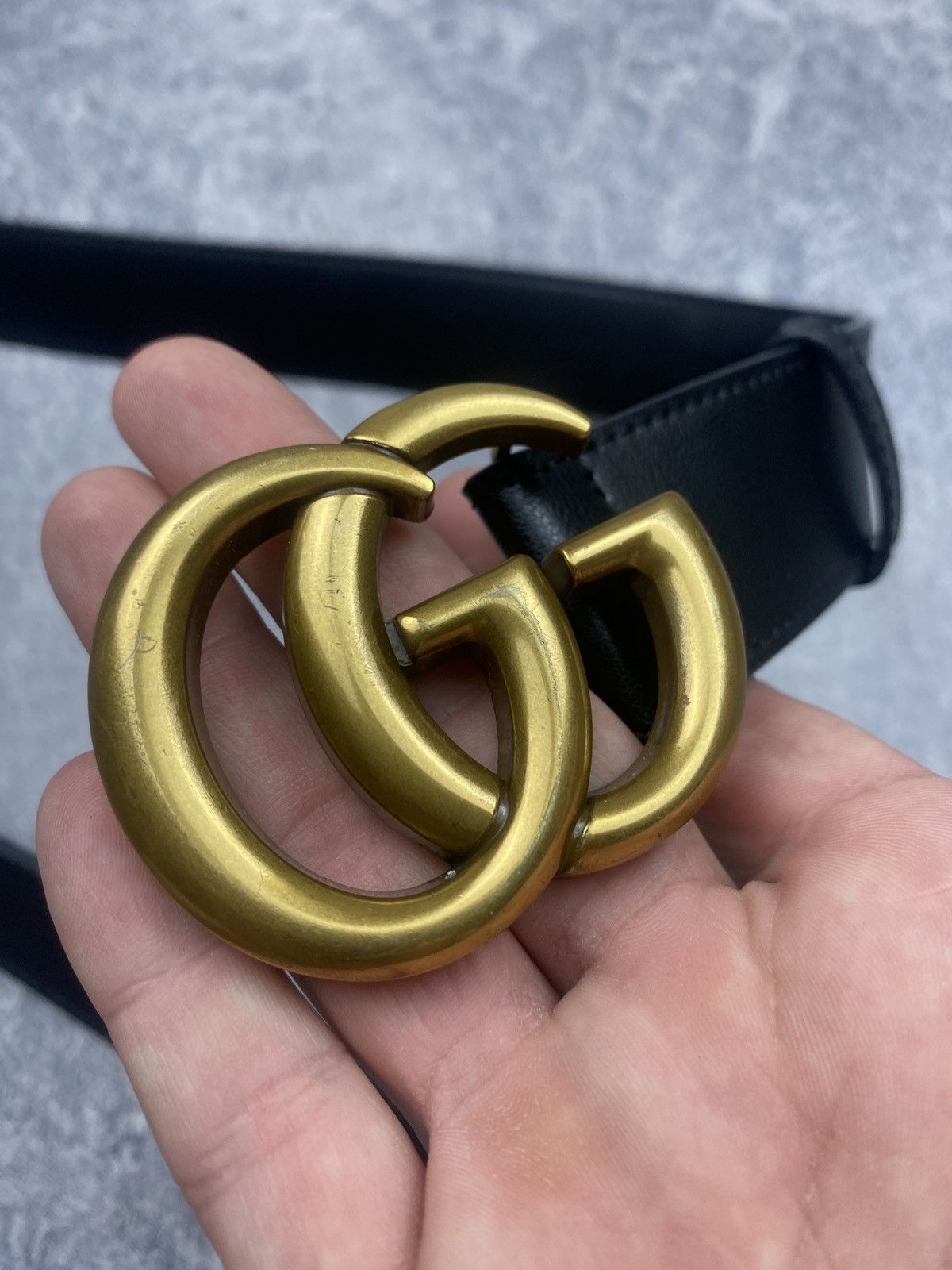 Gucci Gucci Belt 114984 Black Luxury Belt Size ONE SIZE - 9 Thumbnail