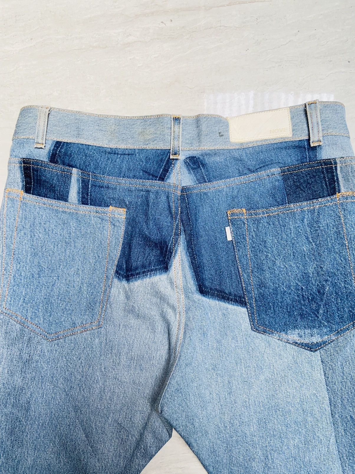 Issey Miyake NOVE Panel Denim Jeans Size US 35 - 22 Thumbnail