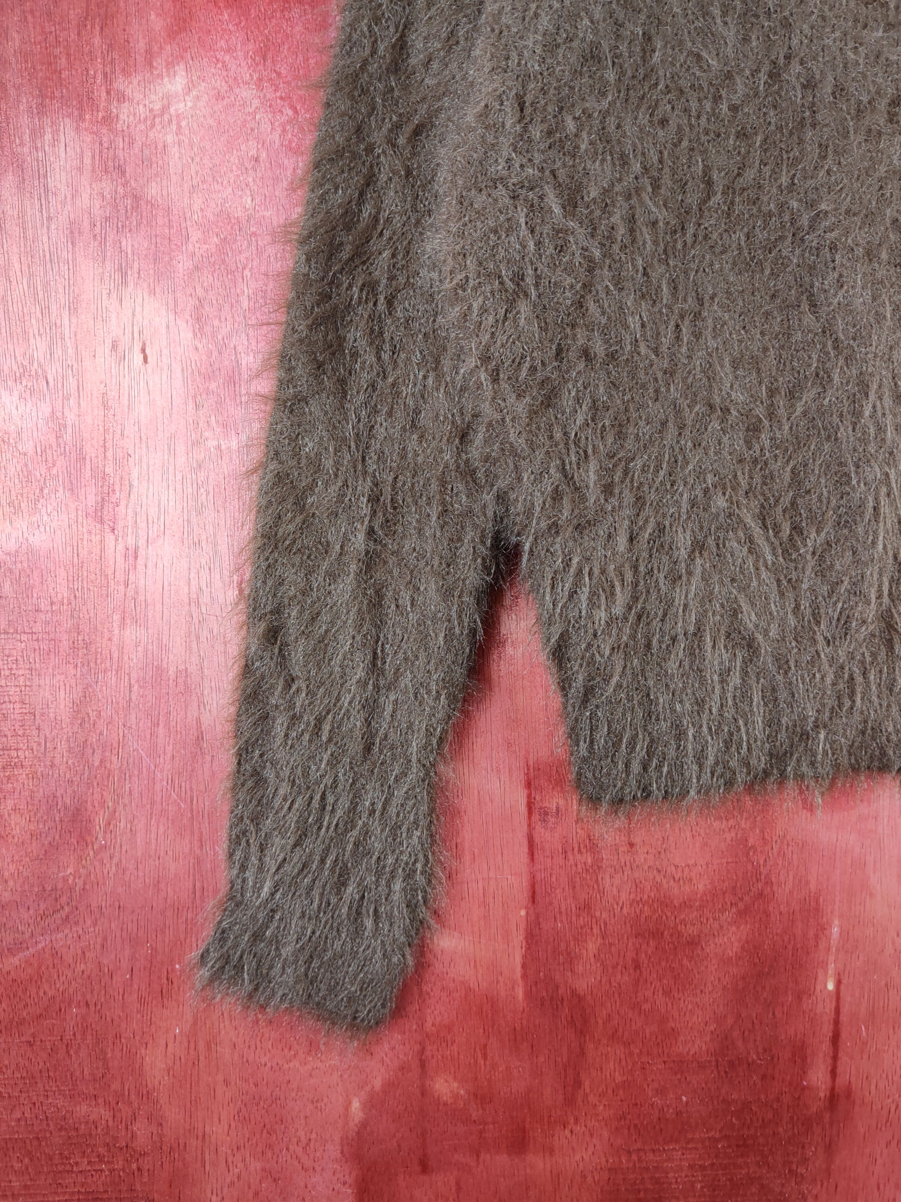 LOWRYS FARM × Vintage Vintagw Lowrys Farm Dark Brown Fur Mohair Knitwear Size L / US 10 / IT 46 - 4 Thumbnail