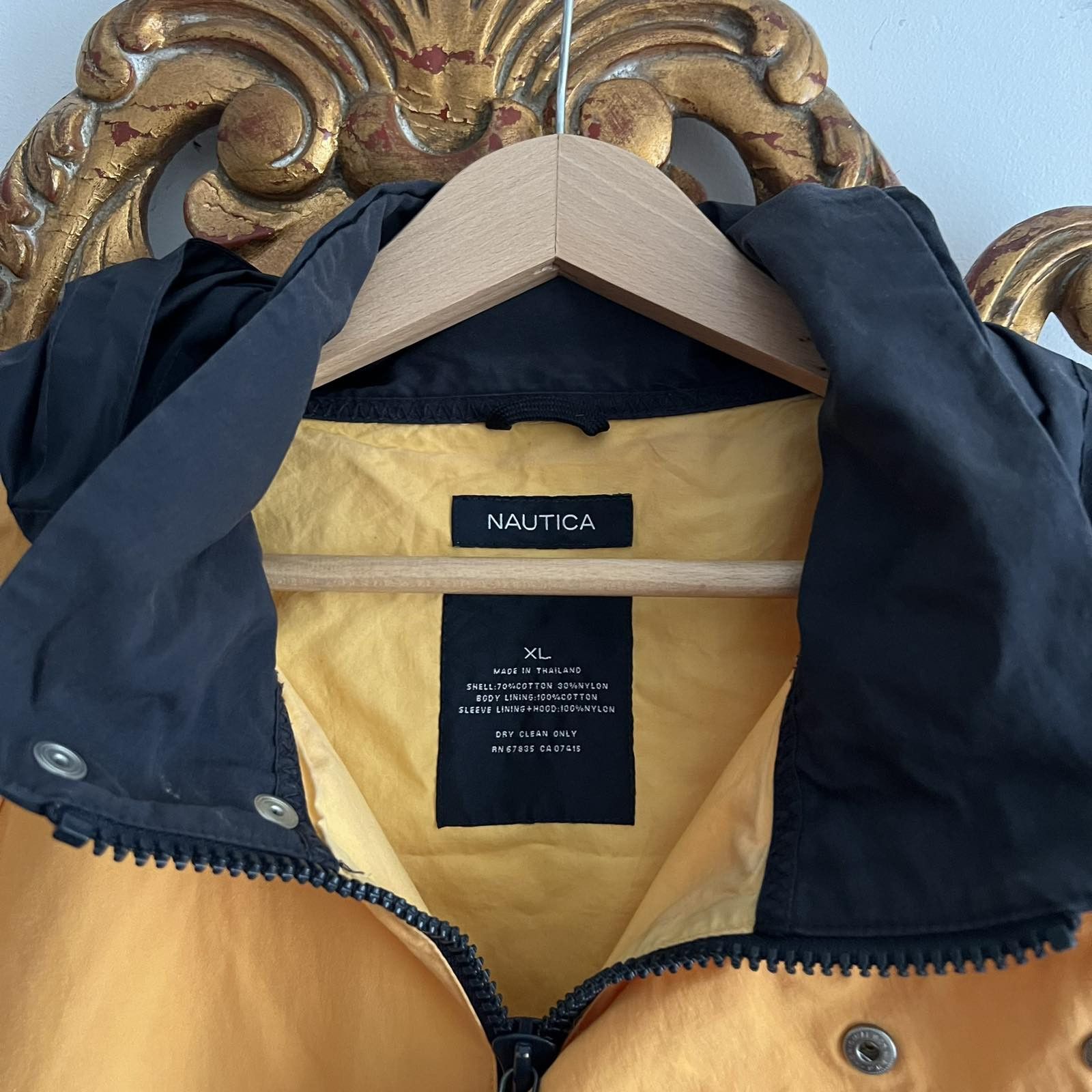 Nautica × Vintage Vintage Yellow Nautica Rain Coat Jacket 90s Sz XL Size US XL / EU 56 / 4 - 6 Thumbnail
