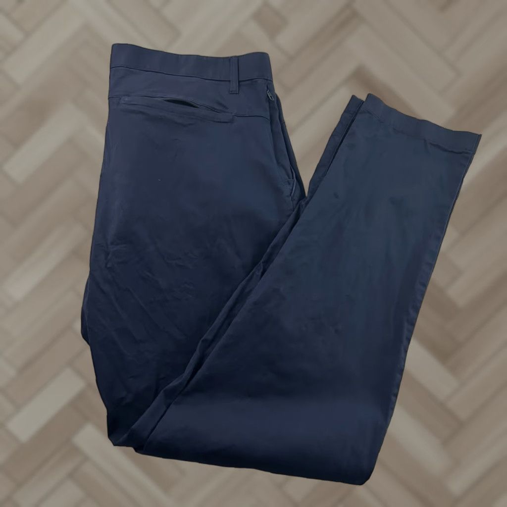 Fabletics Fabletics The Only Slim Fit Pant Men 36x34 Blue Chino Slimming Pants 36 Mens Size US 36 / EU 52 - 1 Thumbnail
