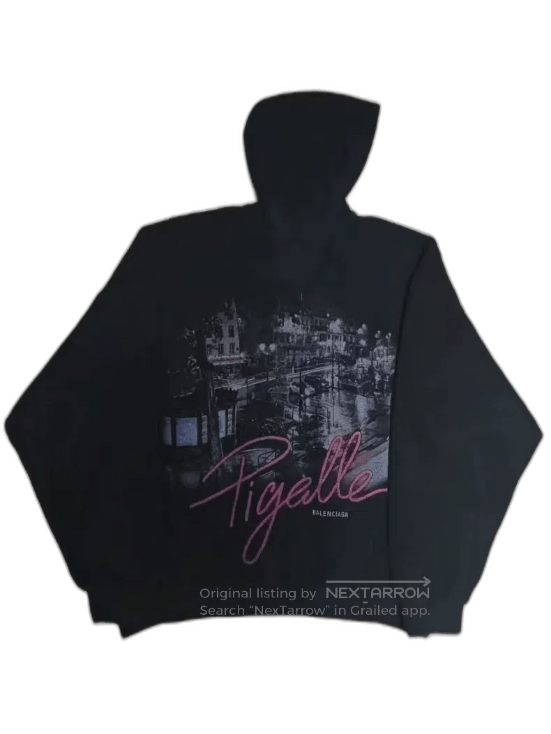 Balenciaga Balenciaga Teddy Hoodie with Paris Night Scene. Size US S / EU 44-46 / 1 - 1 Thumbnail