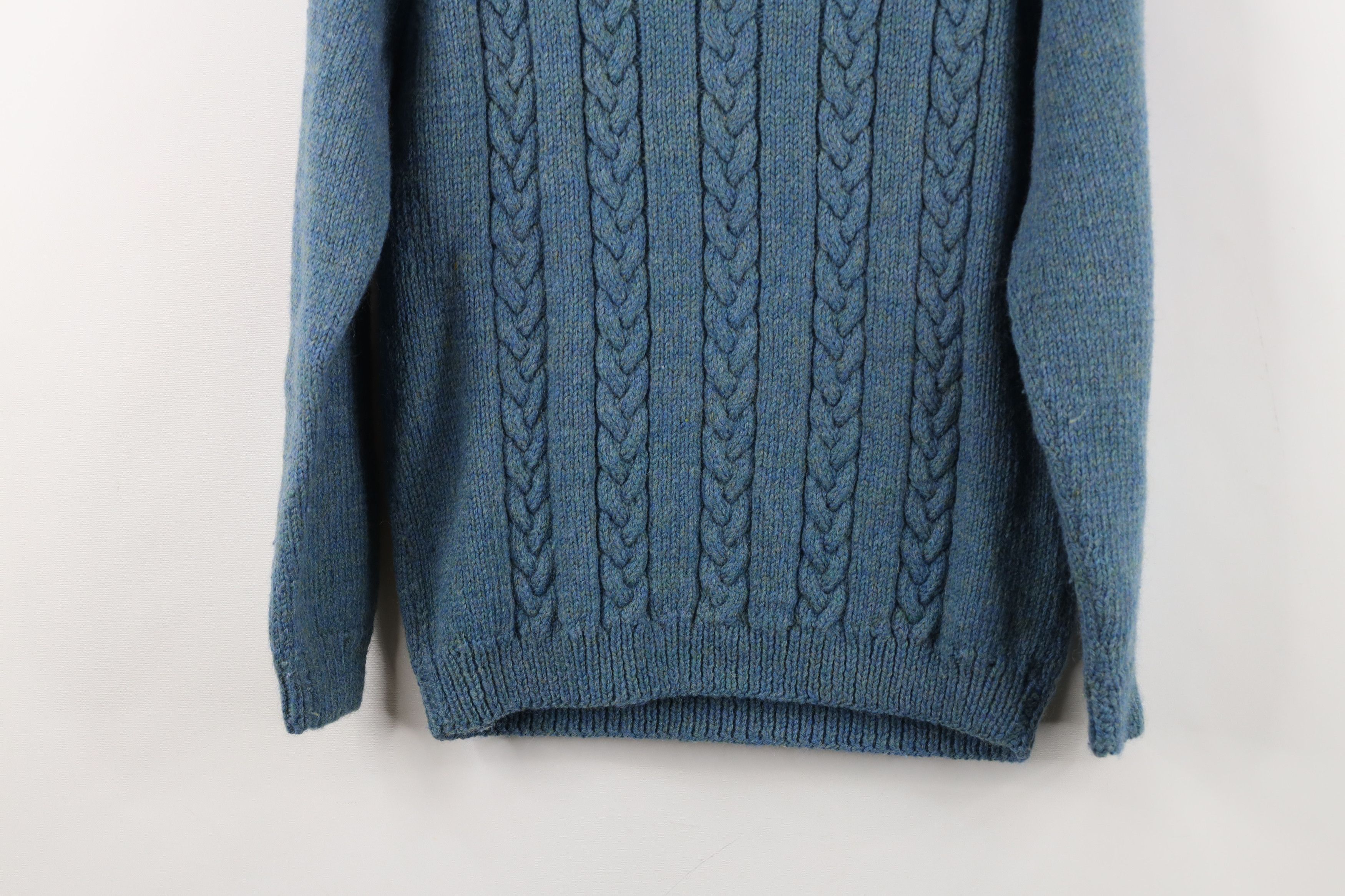 Vintage Vintage 50s 60s Rockabilly Wool Chunky Cable Knit Sweater Size S / US 4 / IT 40 - 11 Thumbnail