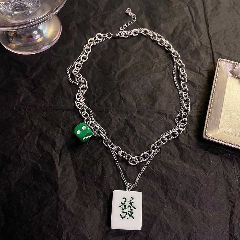 Other Mahjong Punk STEAL! Y2K Chains Necklace Chain Size ONE SIZE - 4 Thumbnail