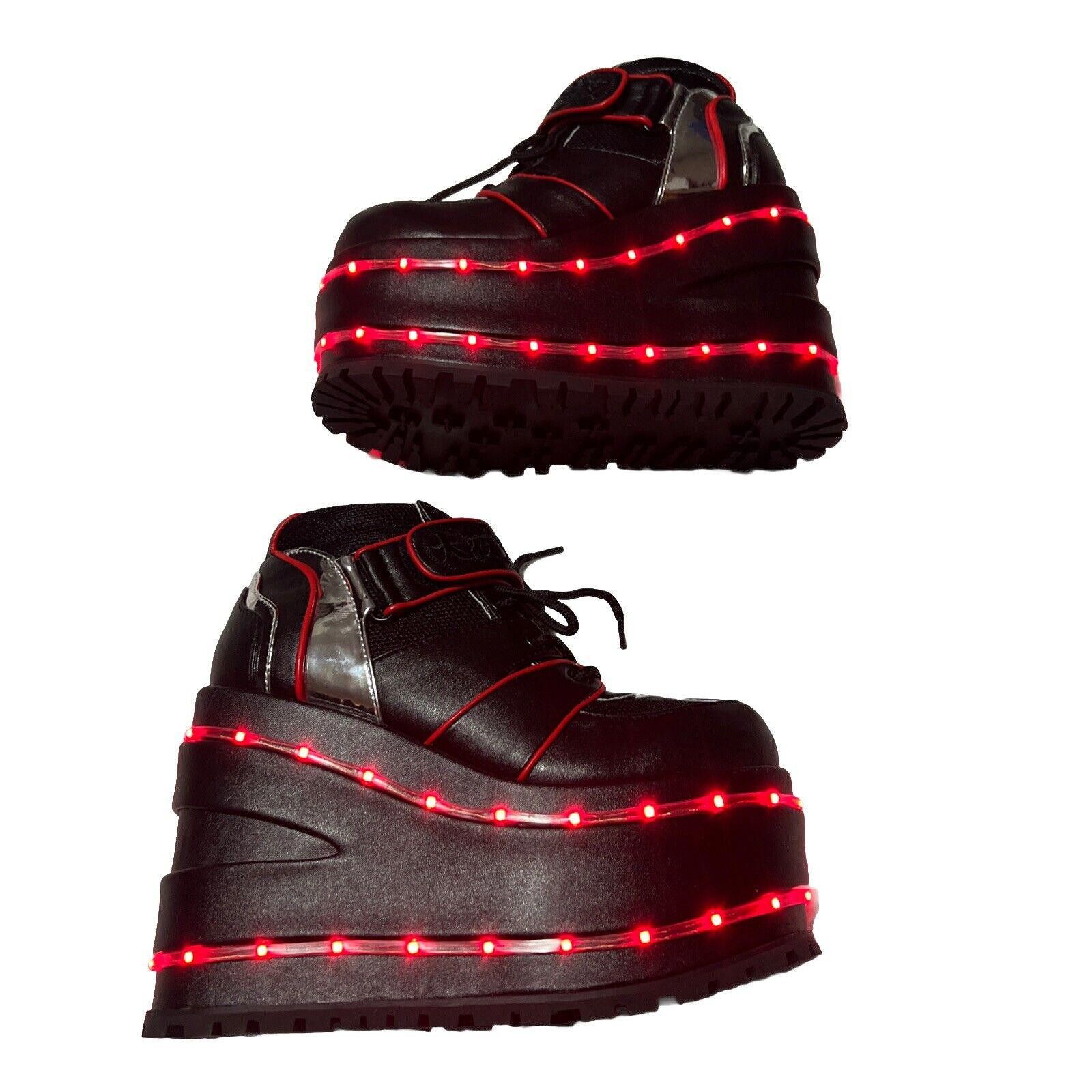 Designer s5 Night Warrior Light Up Platform Inuyasha Dolls Kill Shoes Size US 5 / IT 35 - 2 Thumbnail