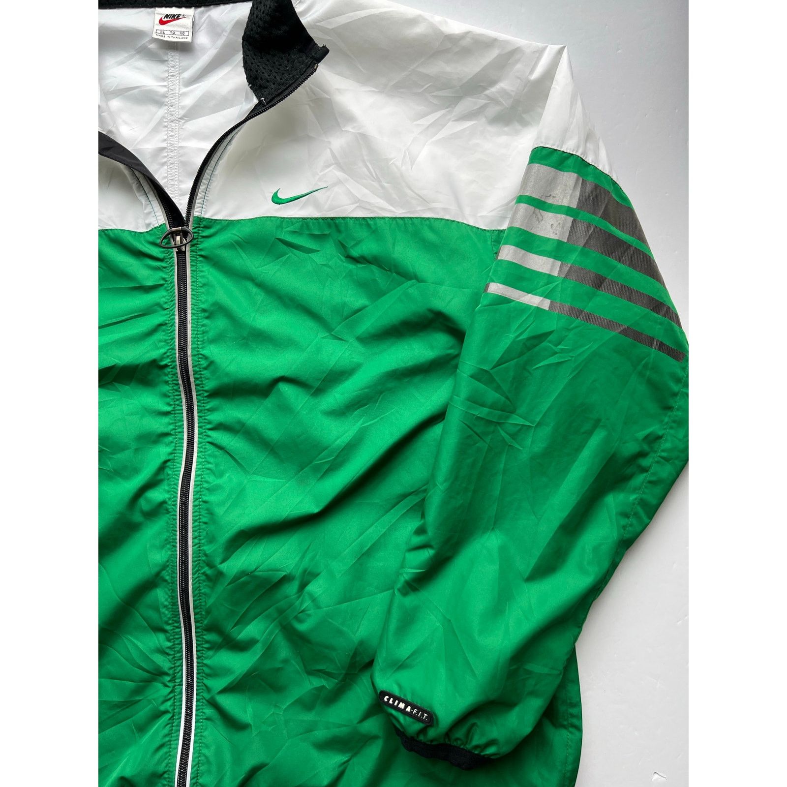 Nike × Vintage Vintage 90s Nike Windbreaker Zip Jacket Swoosh Oversized Size US XL / EU 56 / 4 - 8 Thumbnail