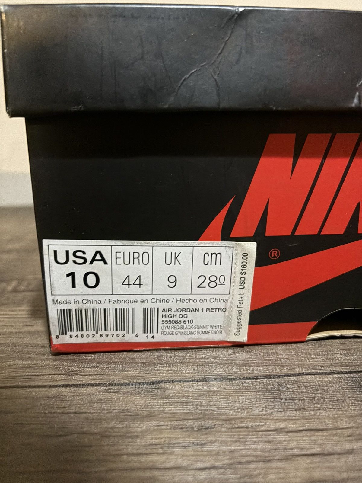 Jordan Brand 2017 Jordan 1 Bred Toe Size US 10 / EU 43 - 8 Thumbnail