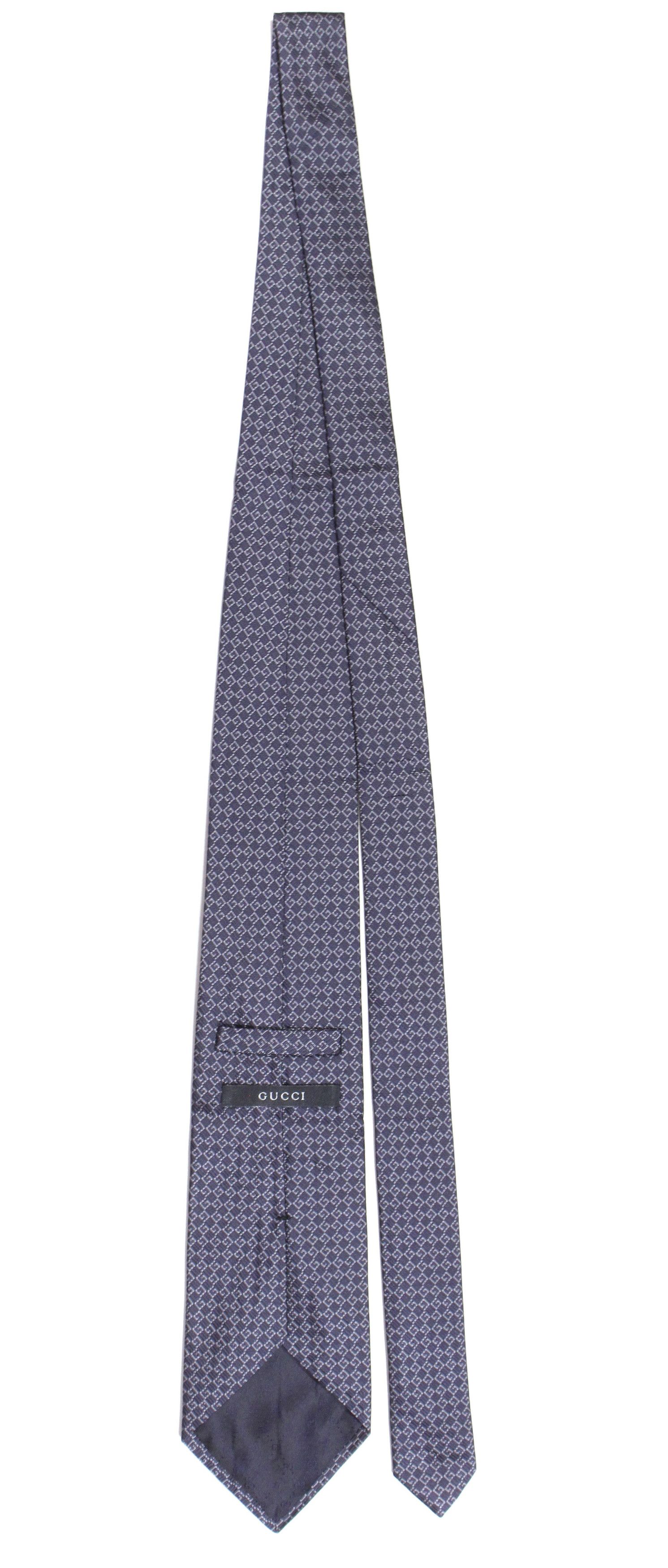 Gucci 00S Tom Ford Era Monogram Silk Tie Vintage Size ONE SIZE - 3 Thumbnail